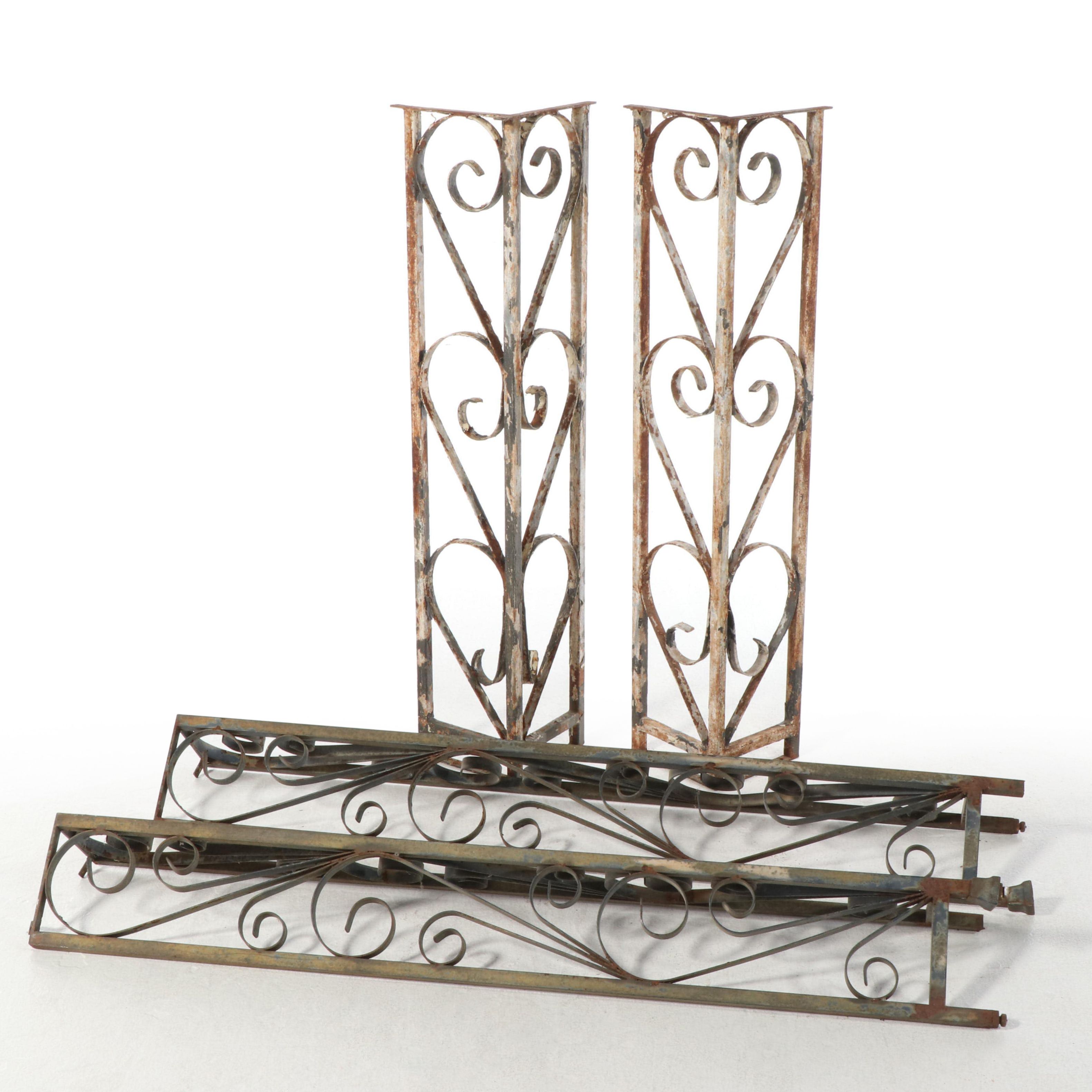 Decorative Wrought Iron Porch Columns