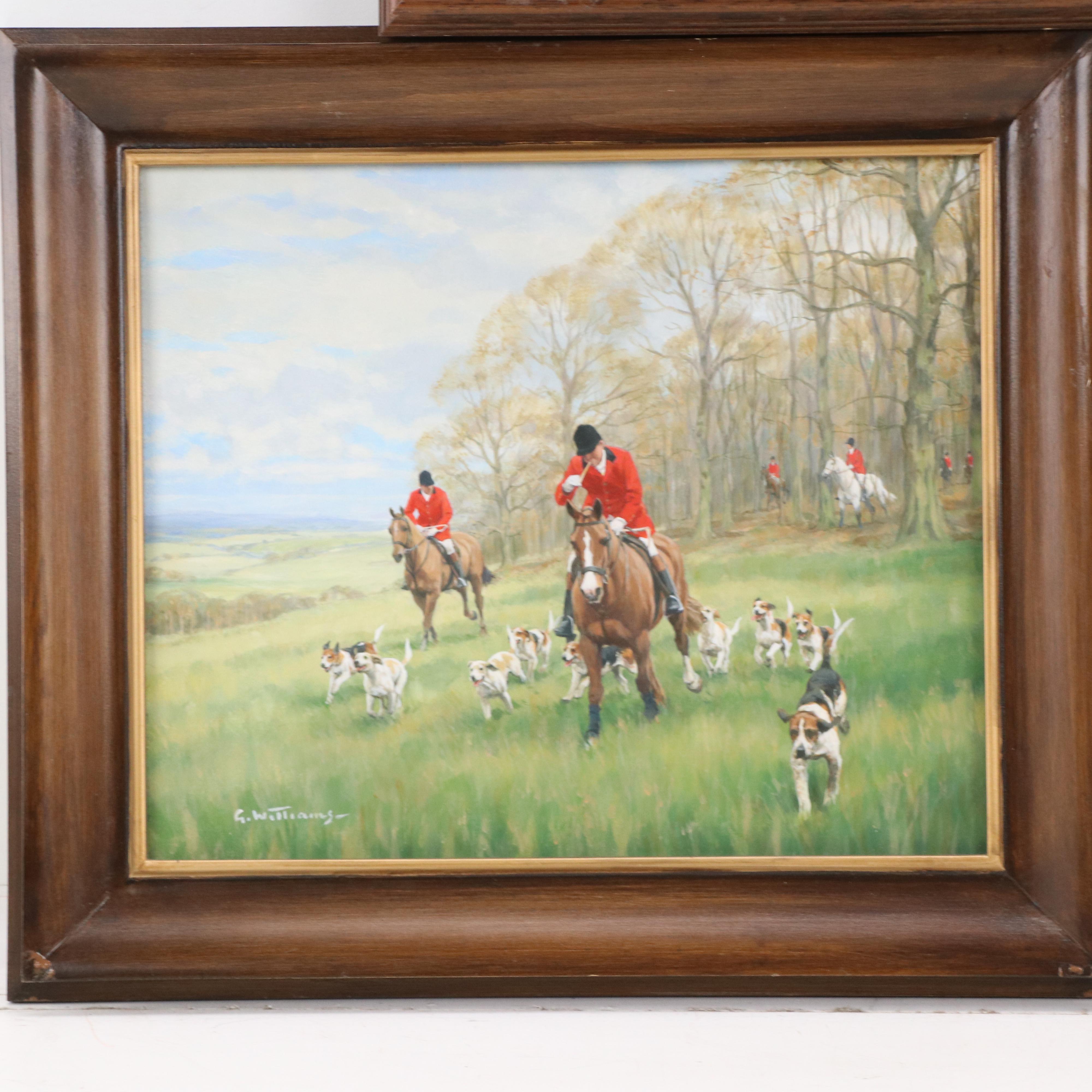 Glynn Williams Oil Paintings of British Hunting Scenes and More