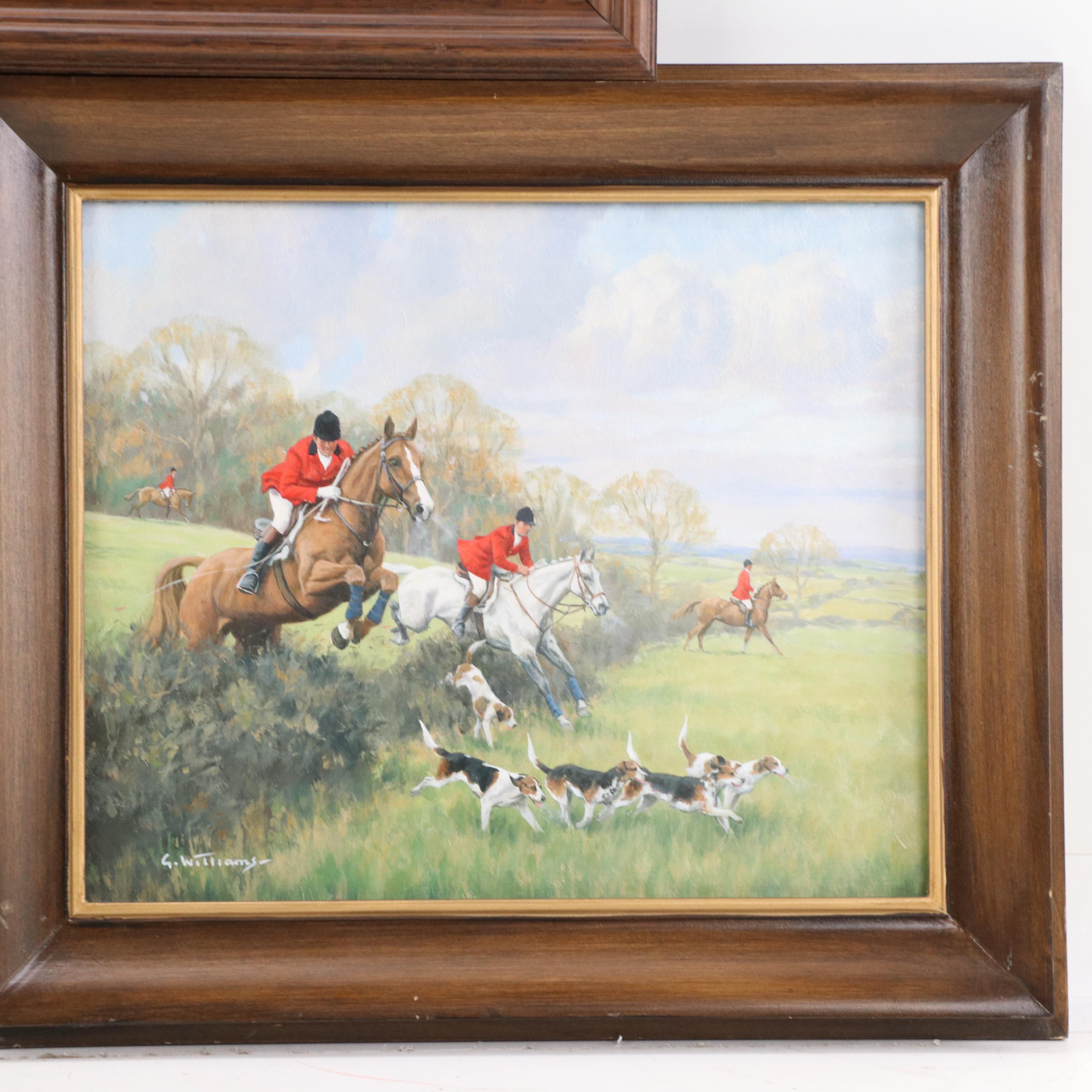 Glynn Williams Oil Paintings of British Hunting Scenes and More