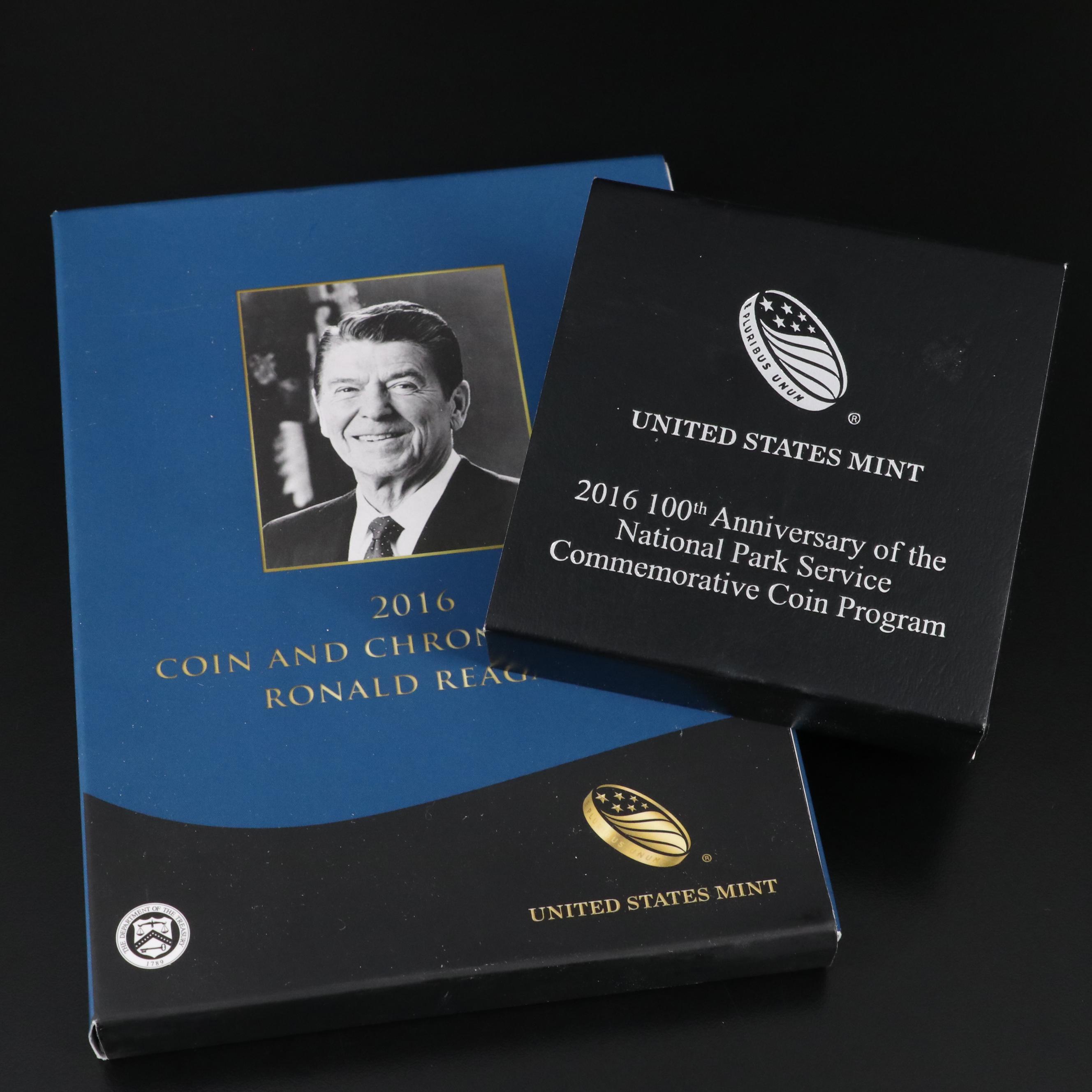 Two 2016 Commemorative Coin Sets