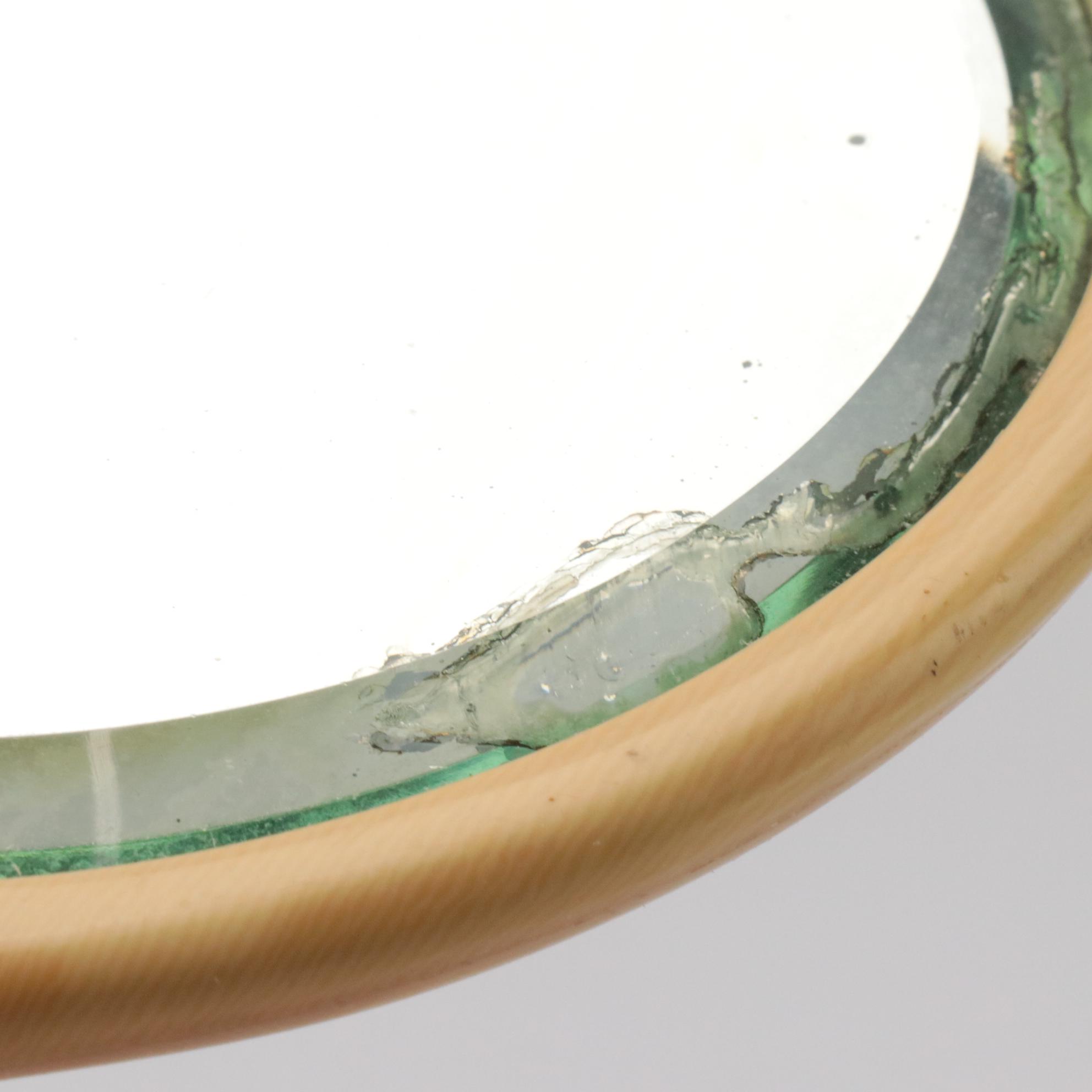 Art Deco Etched Mirror and Bakelite Vanity Tray with Celluloid Hand Mirrors