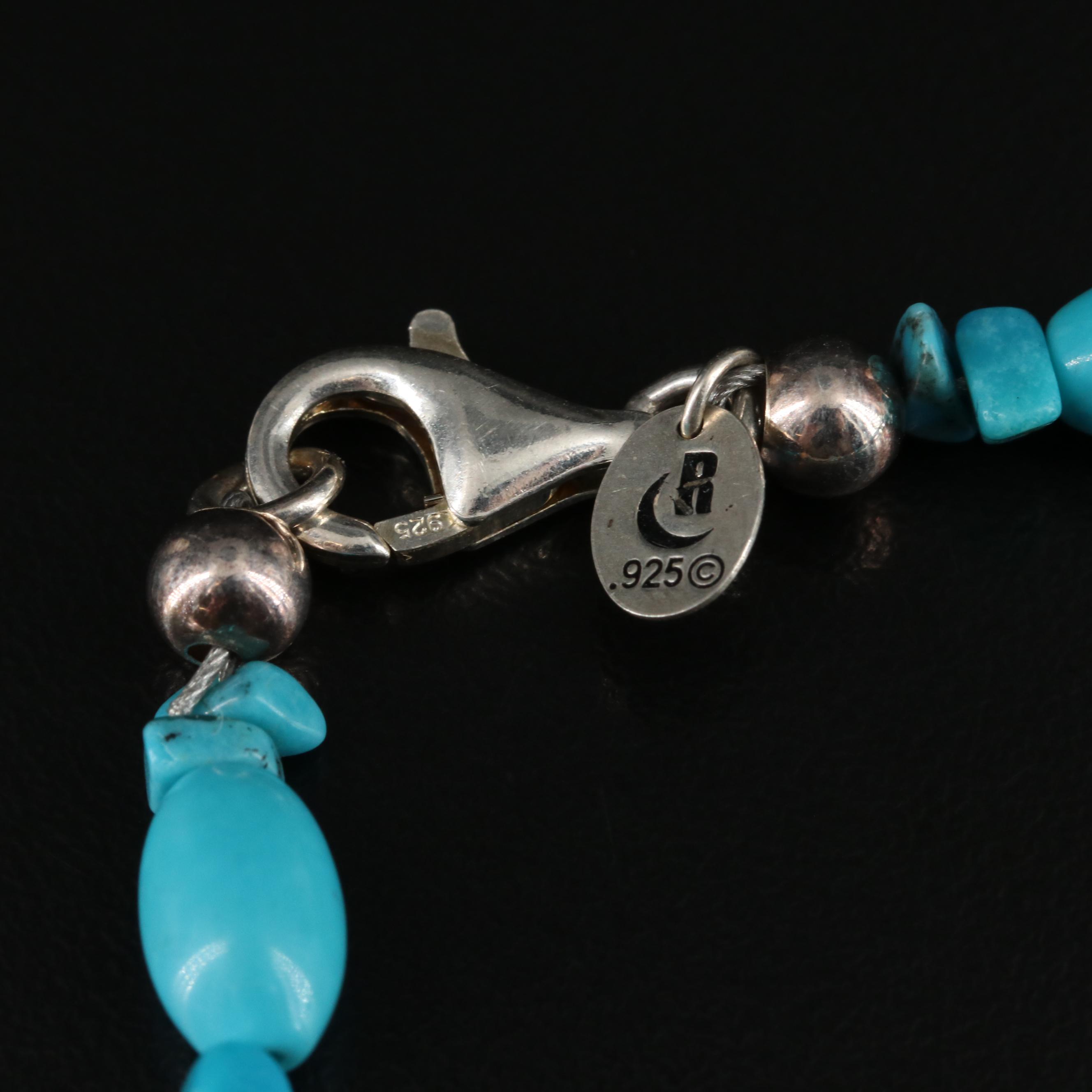 Relios Turquoise, Rhodonite, Jasper and Gemstone Necklace with Sterling Accents