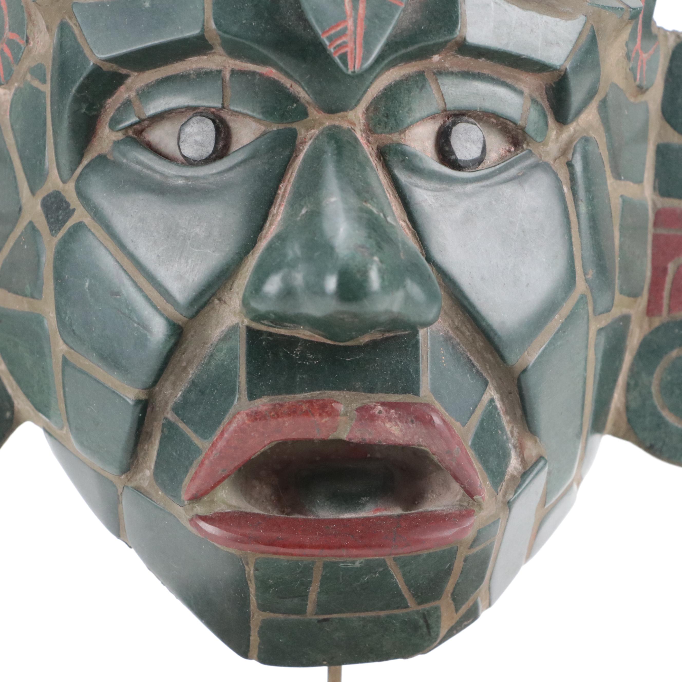 Replica Mayan Tikal Mosaic Mask