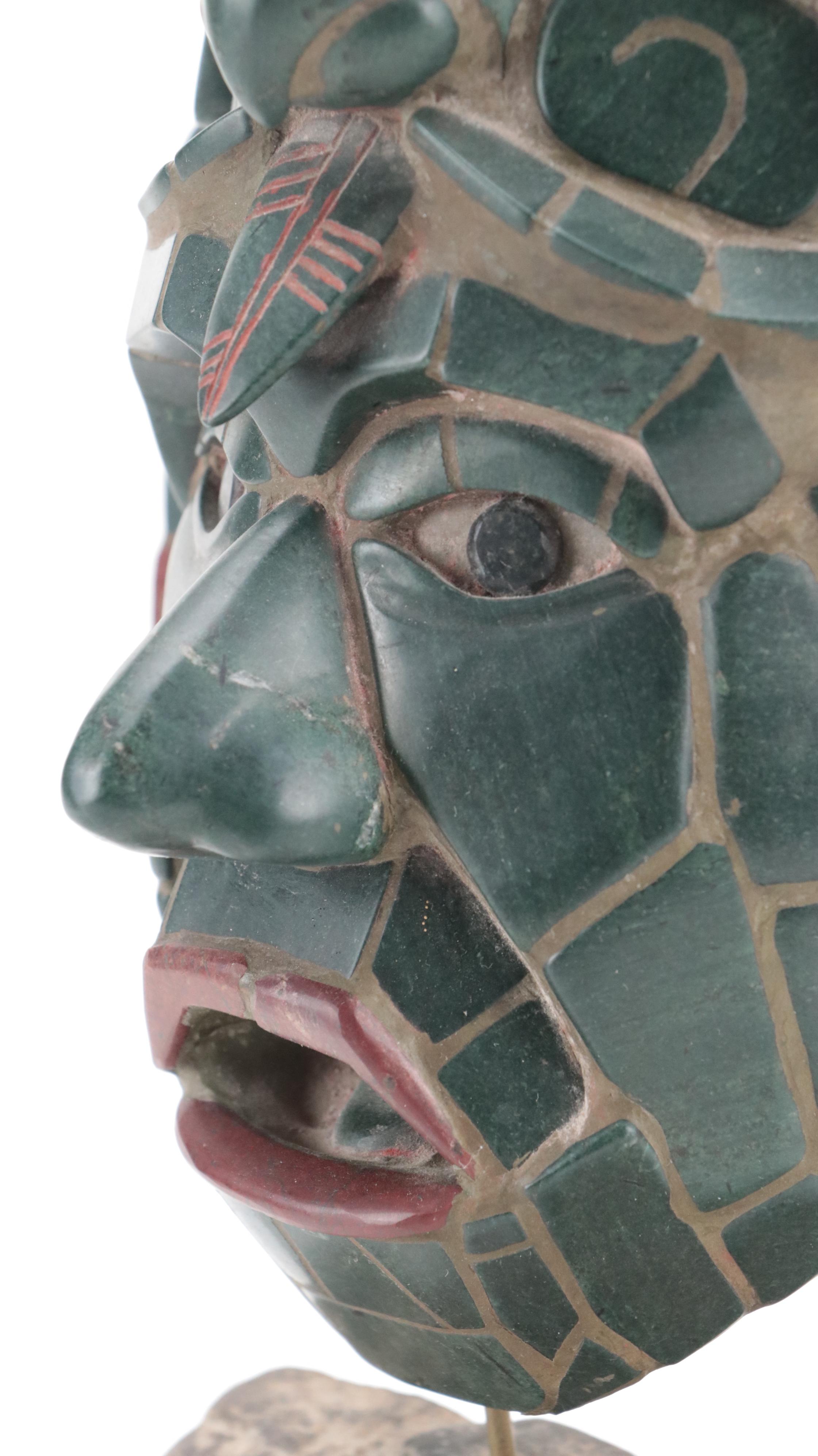 Replica Mayan Tikal Mosaic Mask