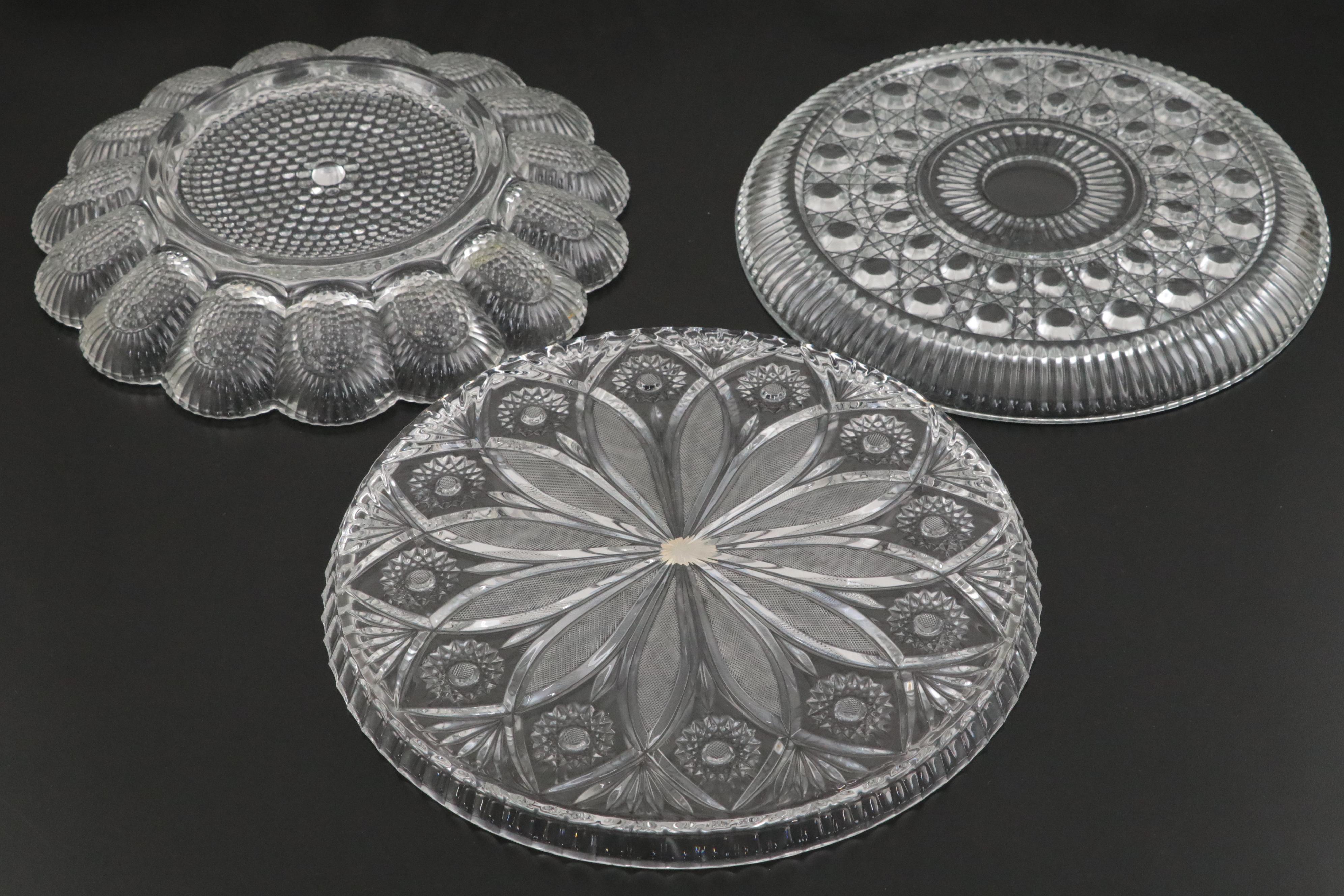 Bryce, Higbee & Co. EAPG "Anon" Compote with Other Glass and Crystal Tableware