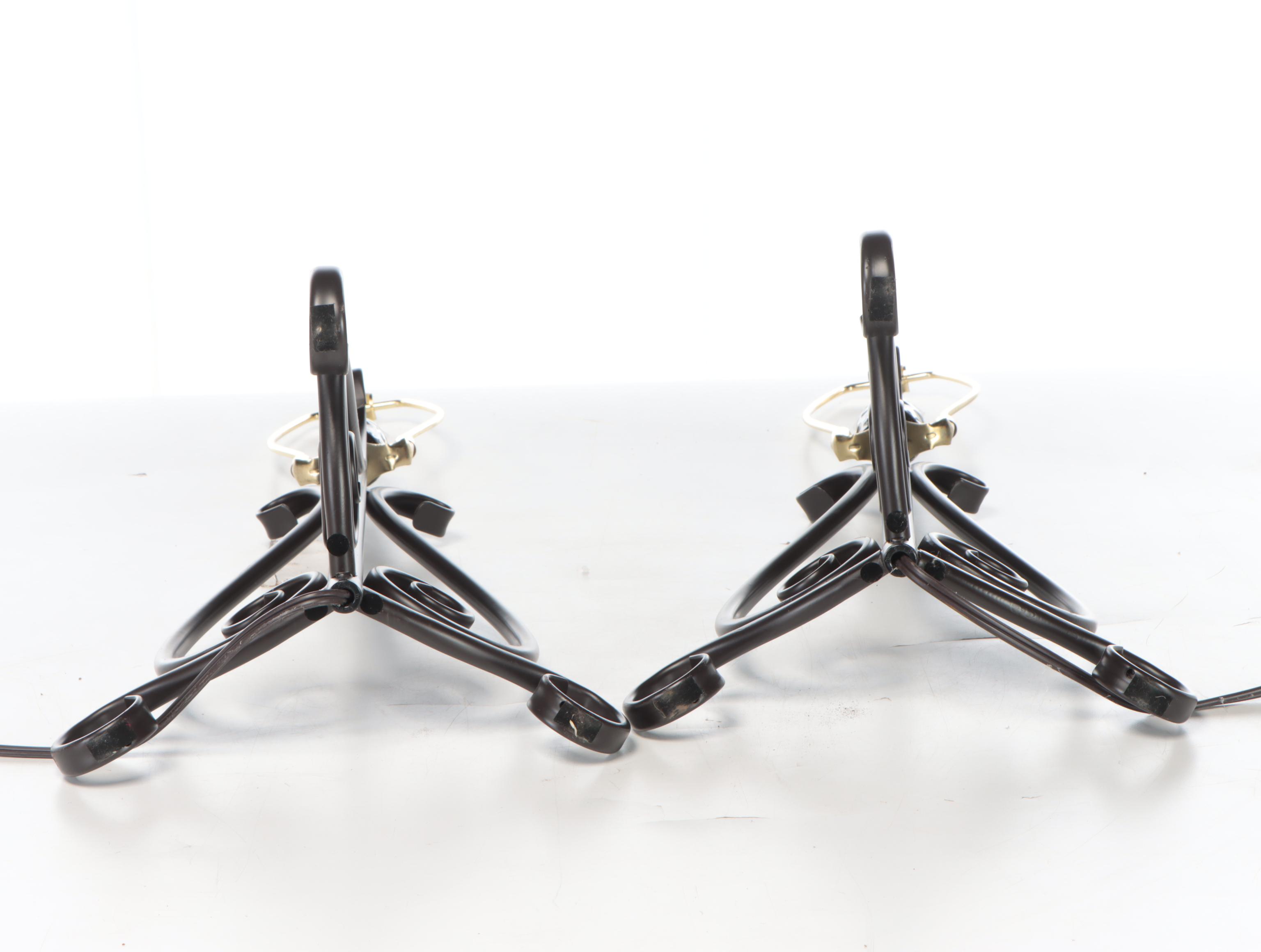 Black Wrought Iron Table Lamps