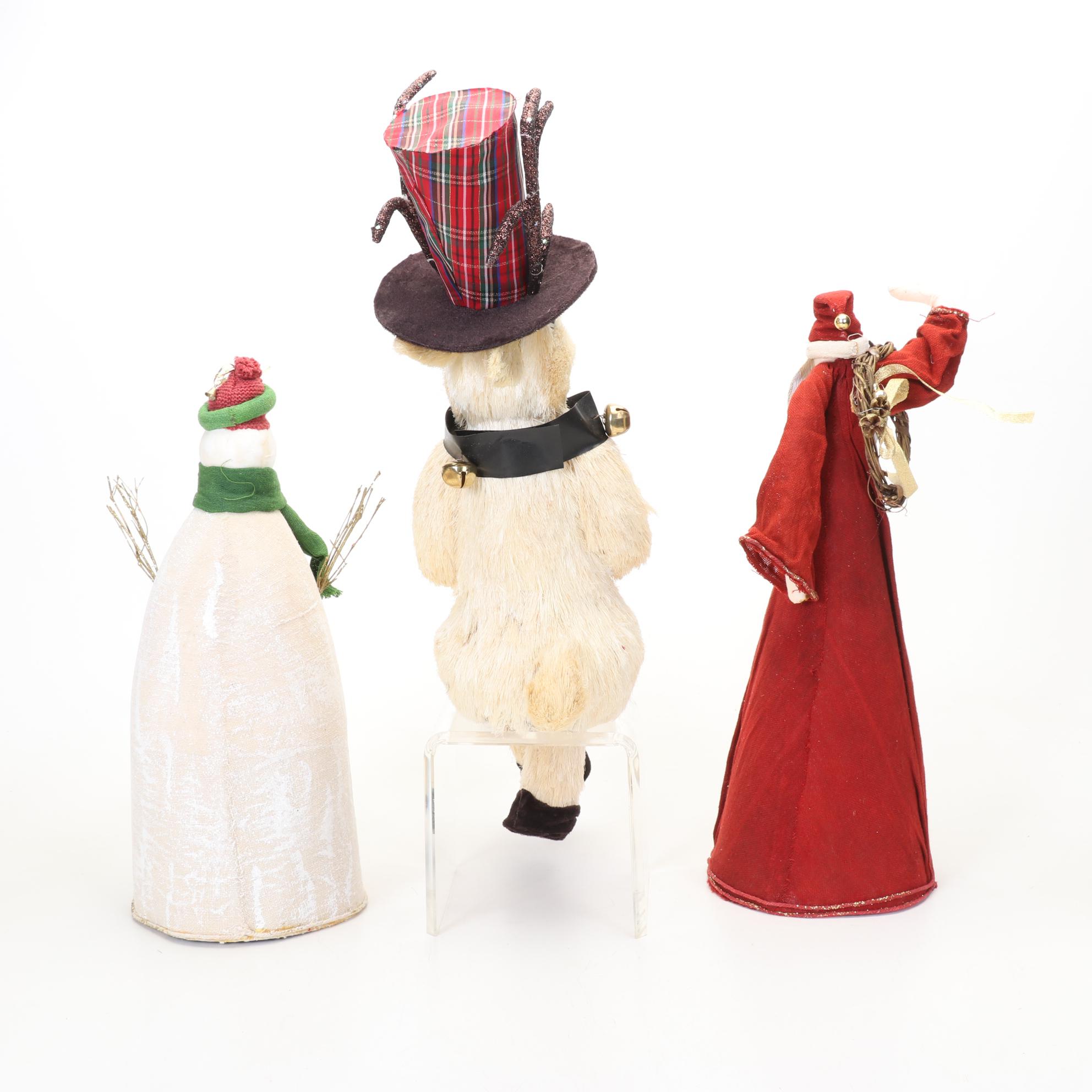 Seated Reindeer, Ceramic Nativity and Other Holiday Decor