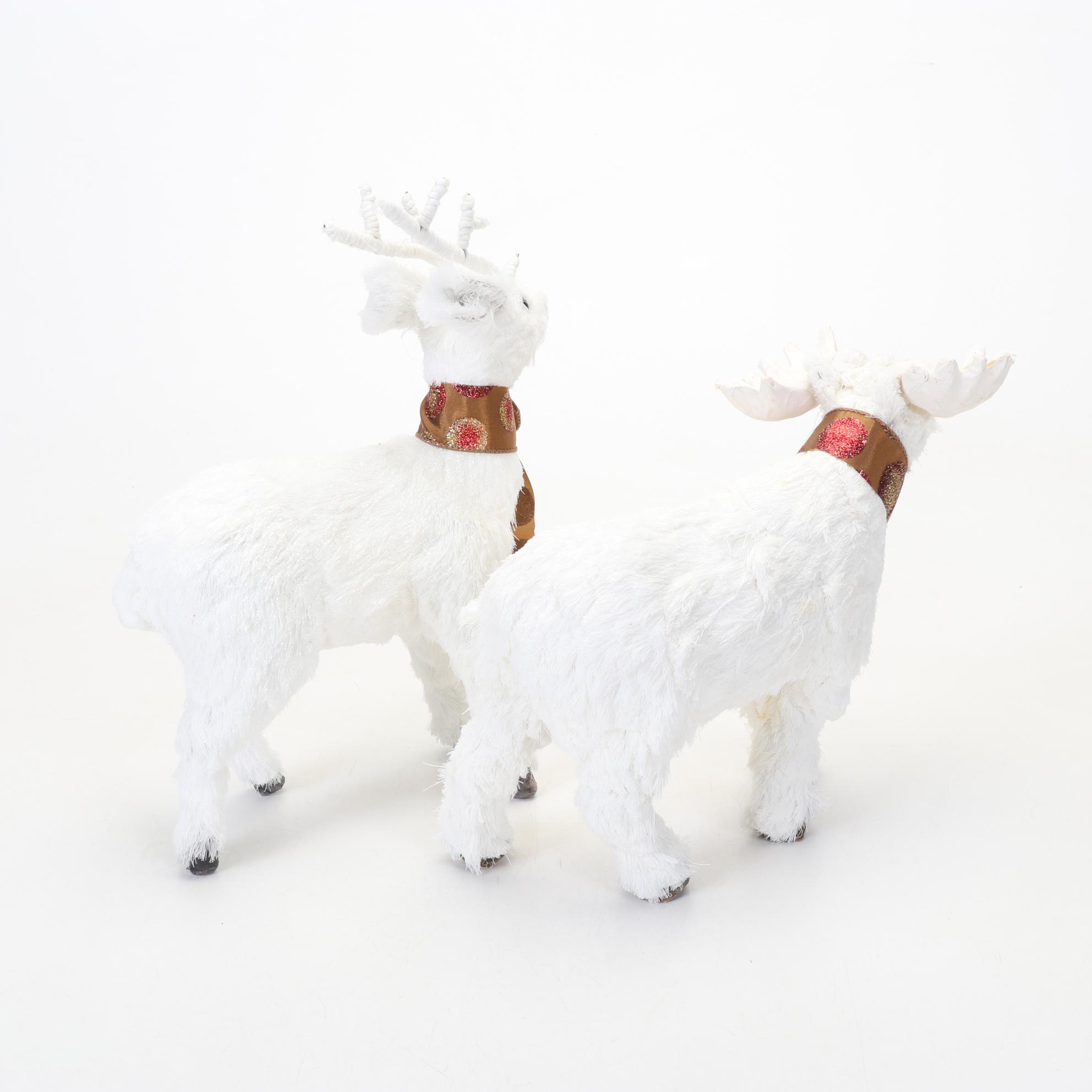 Seated Reindeer, Ceramic Nativity and Other Holiday Decor
