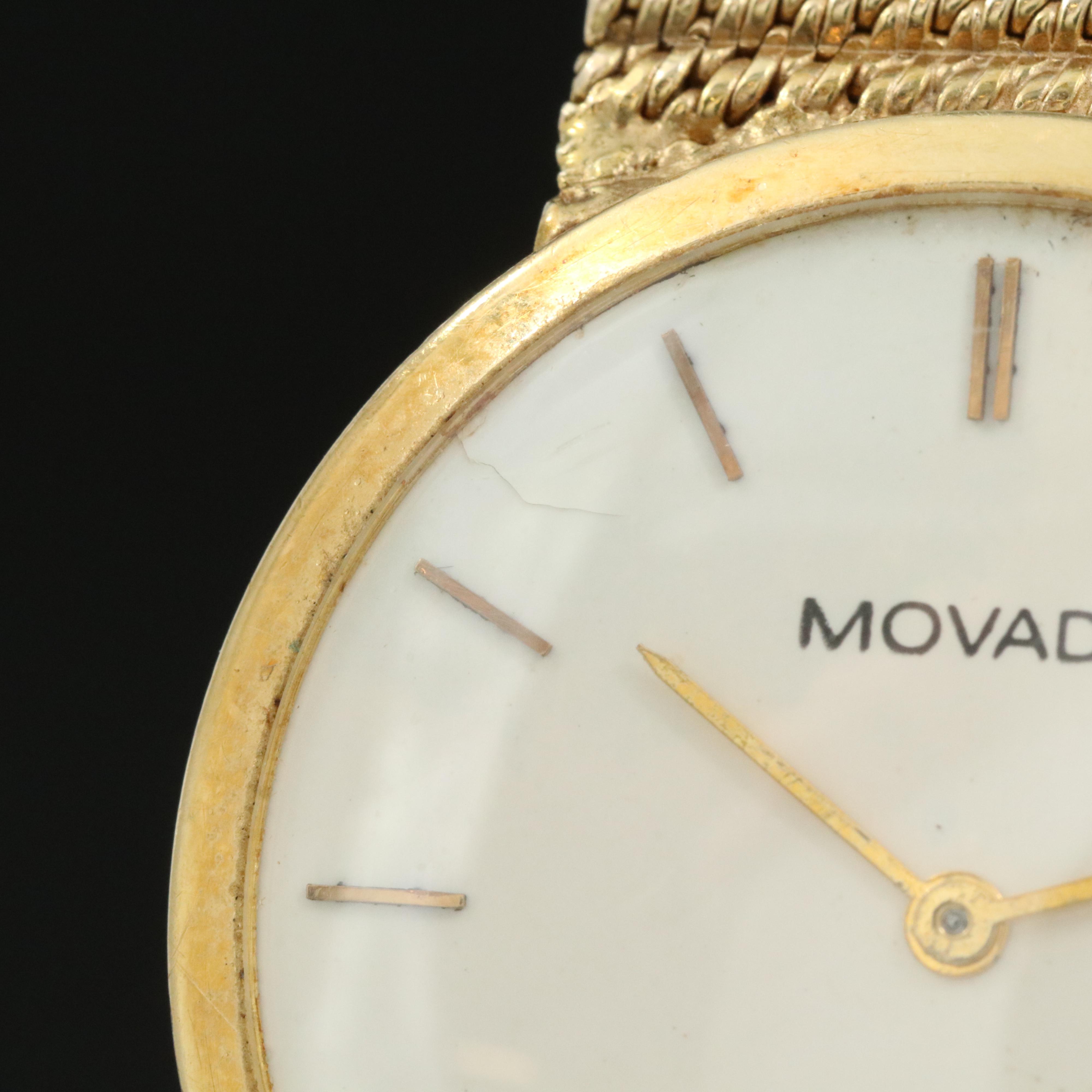 18K Movado Stem Wind Watch on Custom 14K Band