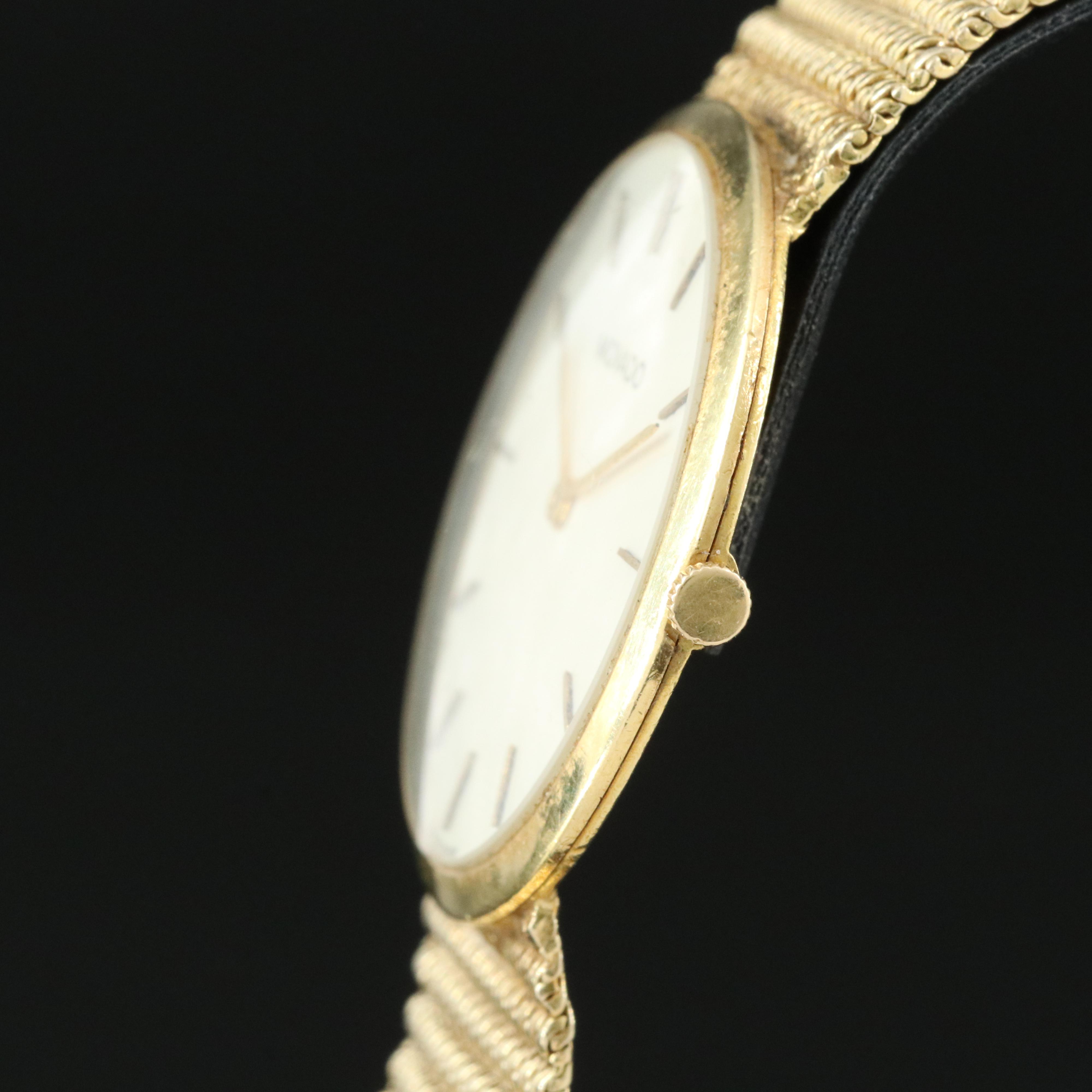 18K Movado Stem Wind Watch on Custom 14K Band