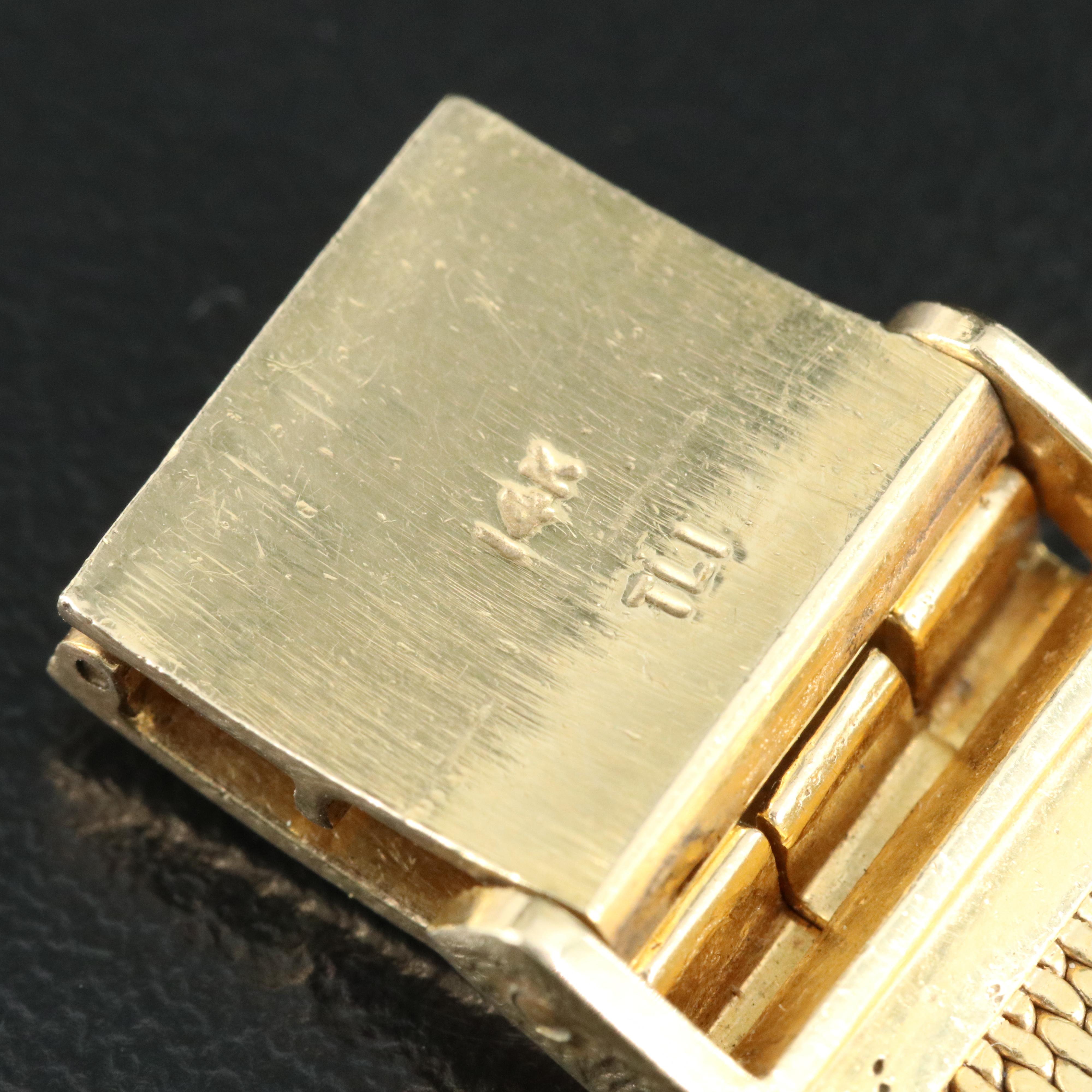 18K Movado Stem Wind Watch on Custom 14K Band