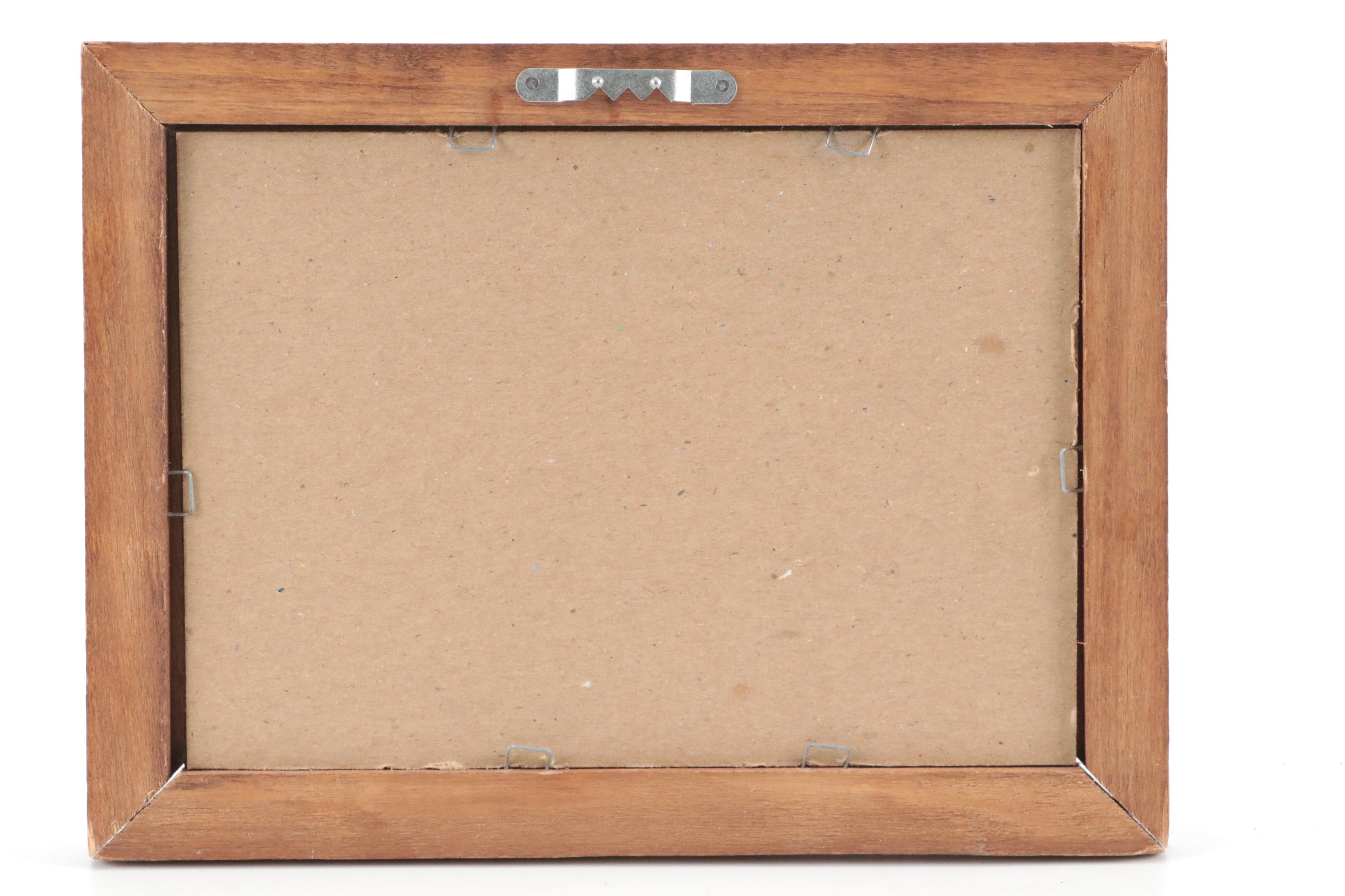 National Prohibition Act Medicinal Liquor Prescription Form with Wood Frame