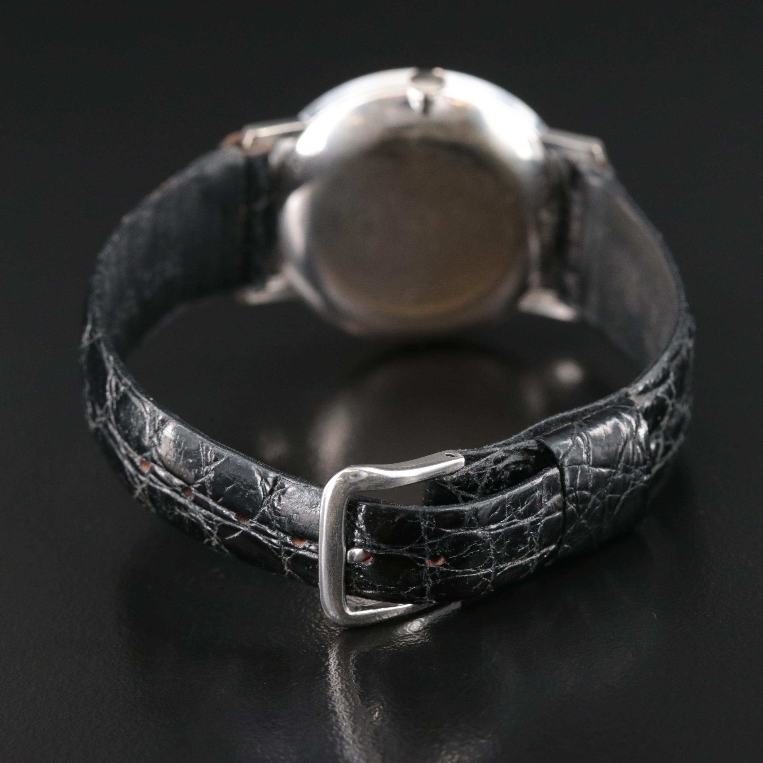 14K Croton Nivada Grenchen Diamond Watch