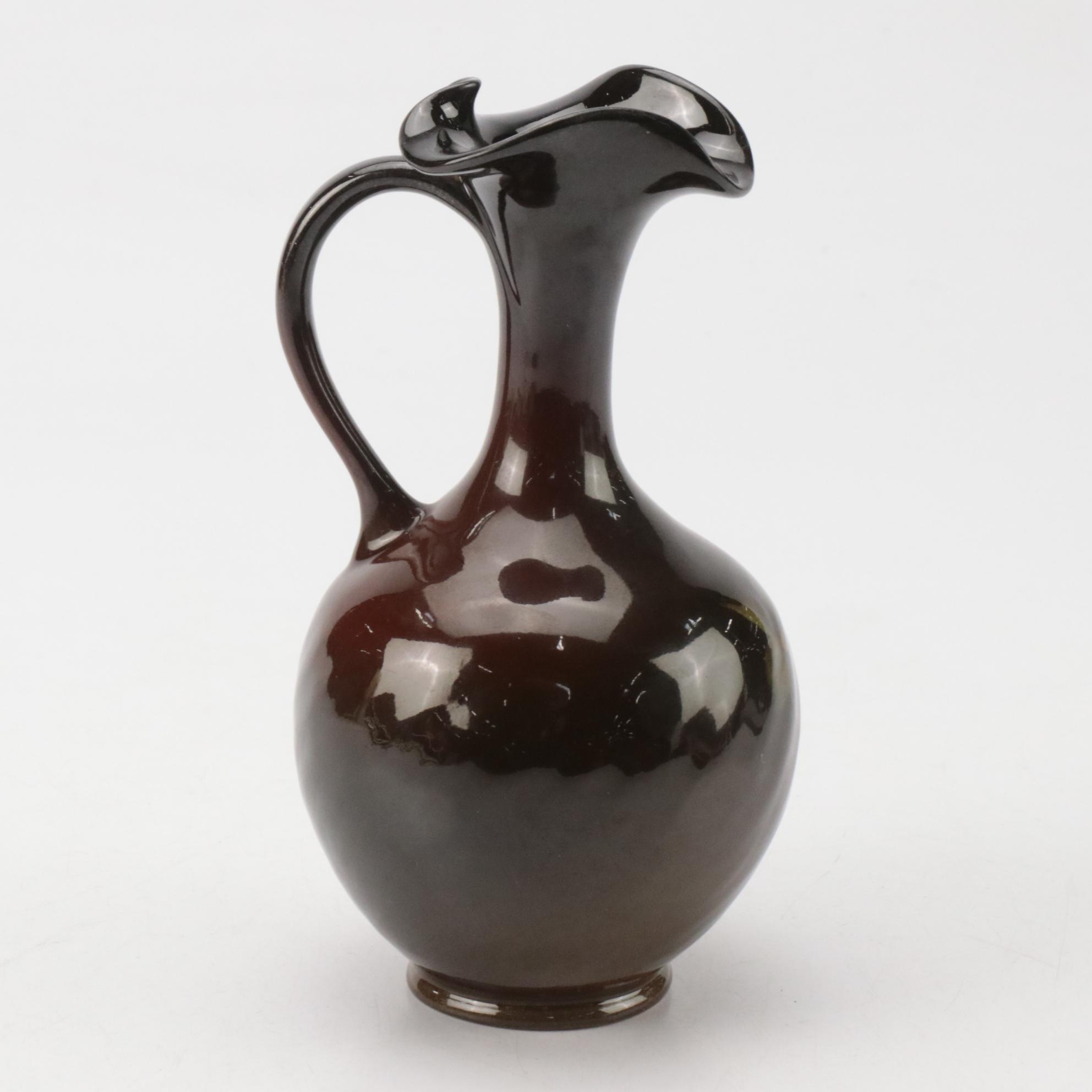 Edward George Diers for Rookwood Pottery Standard Glaze Ewer, 1898