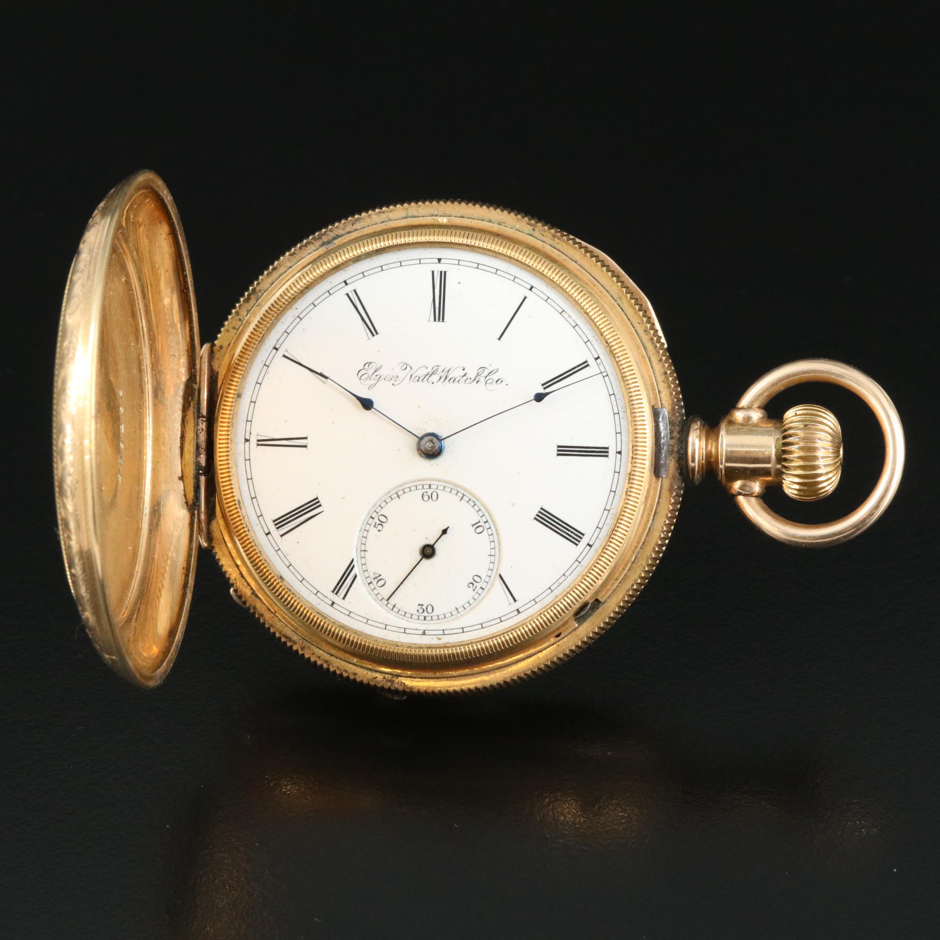 1888 Elgin Hunting Case Pocket Watch