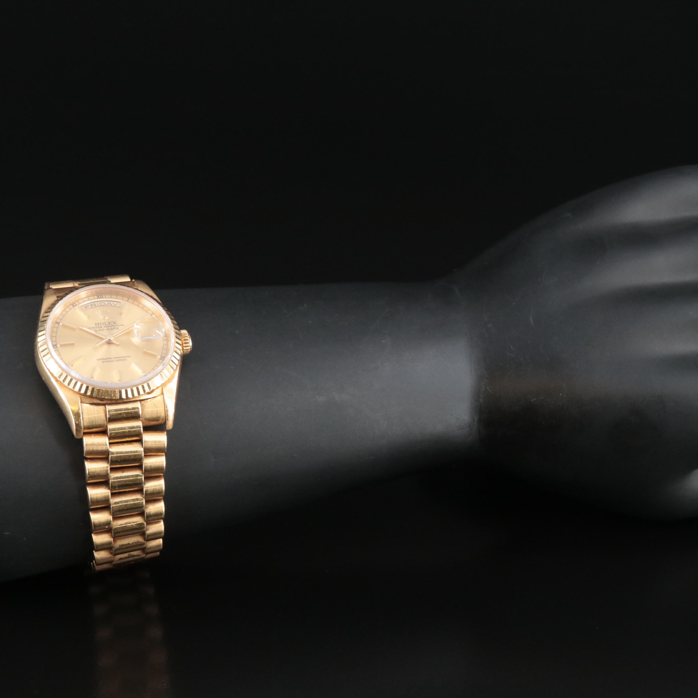 1996 Rolex Day-Date President Band Watch
