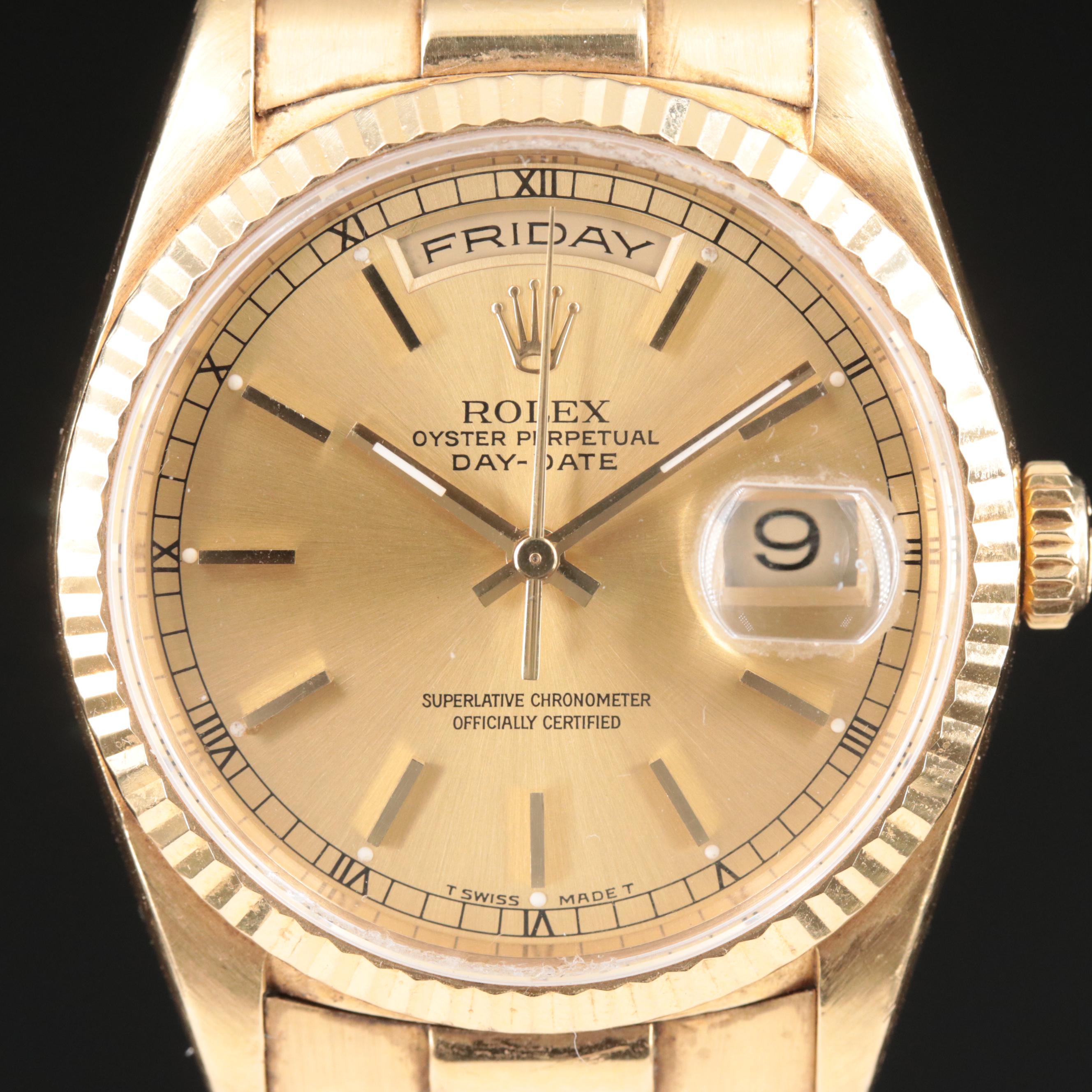 1996 Rolex Day-Date President Band Watch