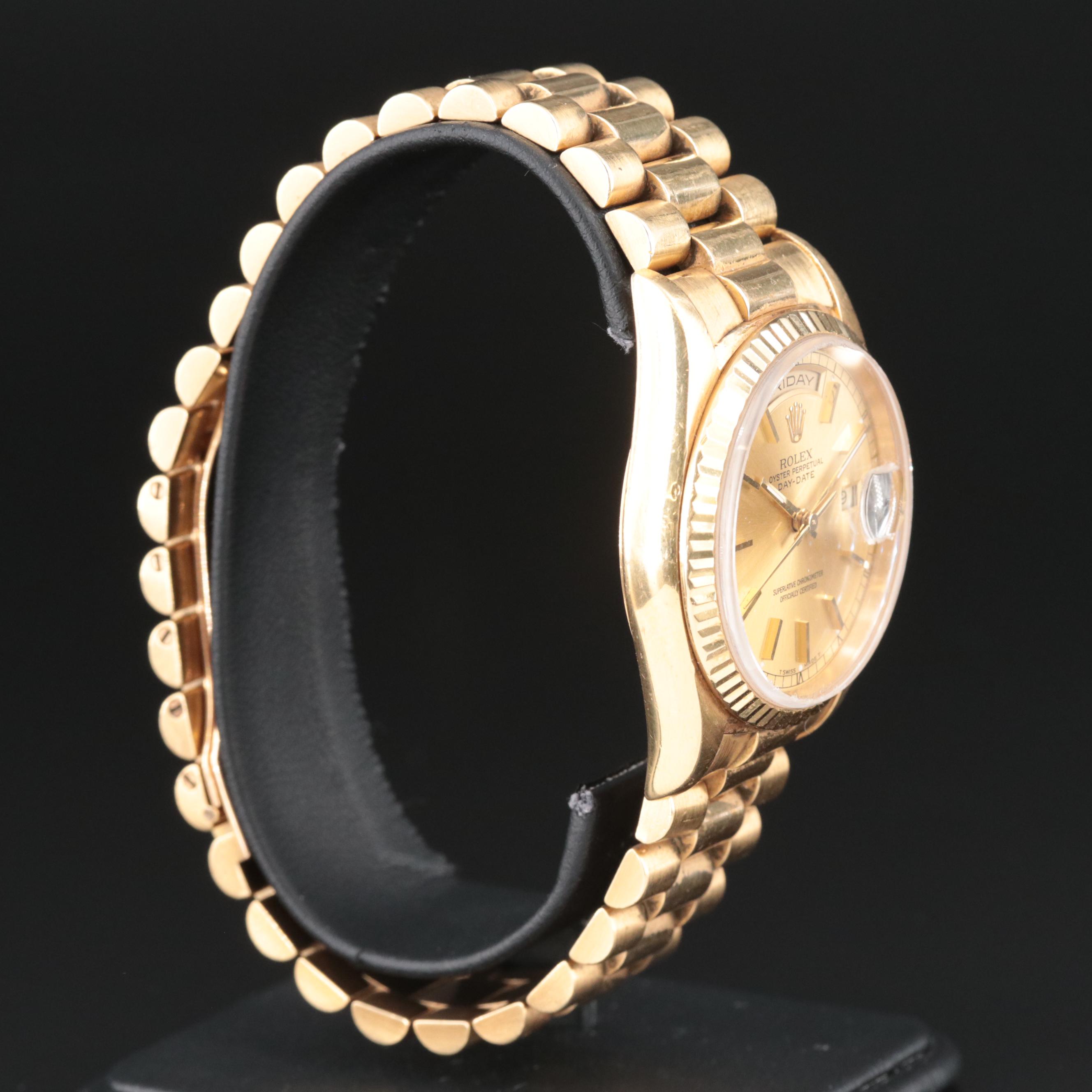 1996 Rolex Day-Date President Band Watch