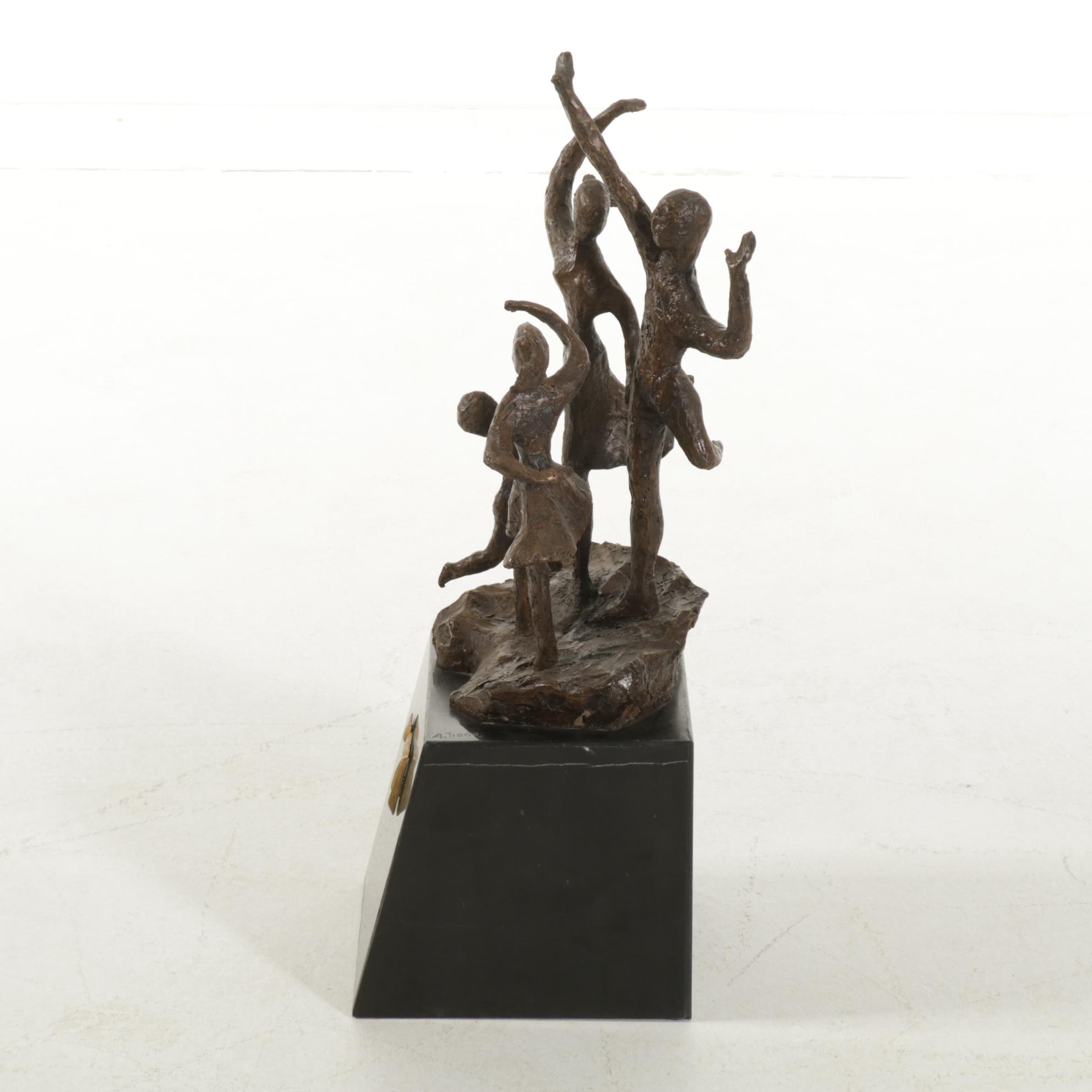Alfred Tibor Cast Bronze Sculpture "To Life," 21st Century