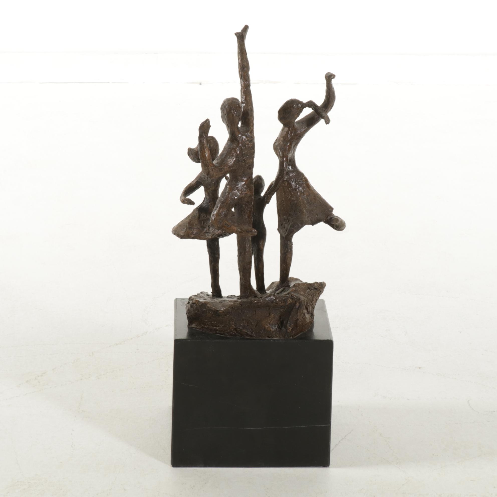 Alfred Tibor Cast Bronze Sculpture "To Life," 21st Century