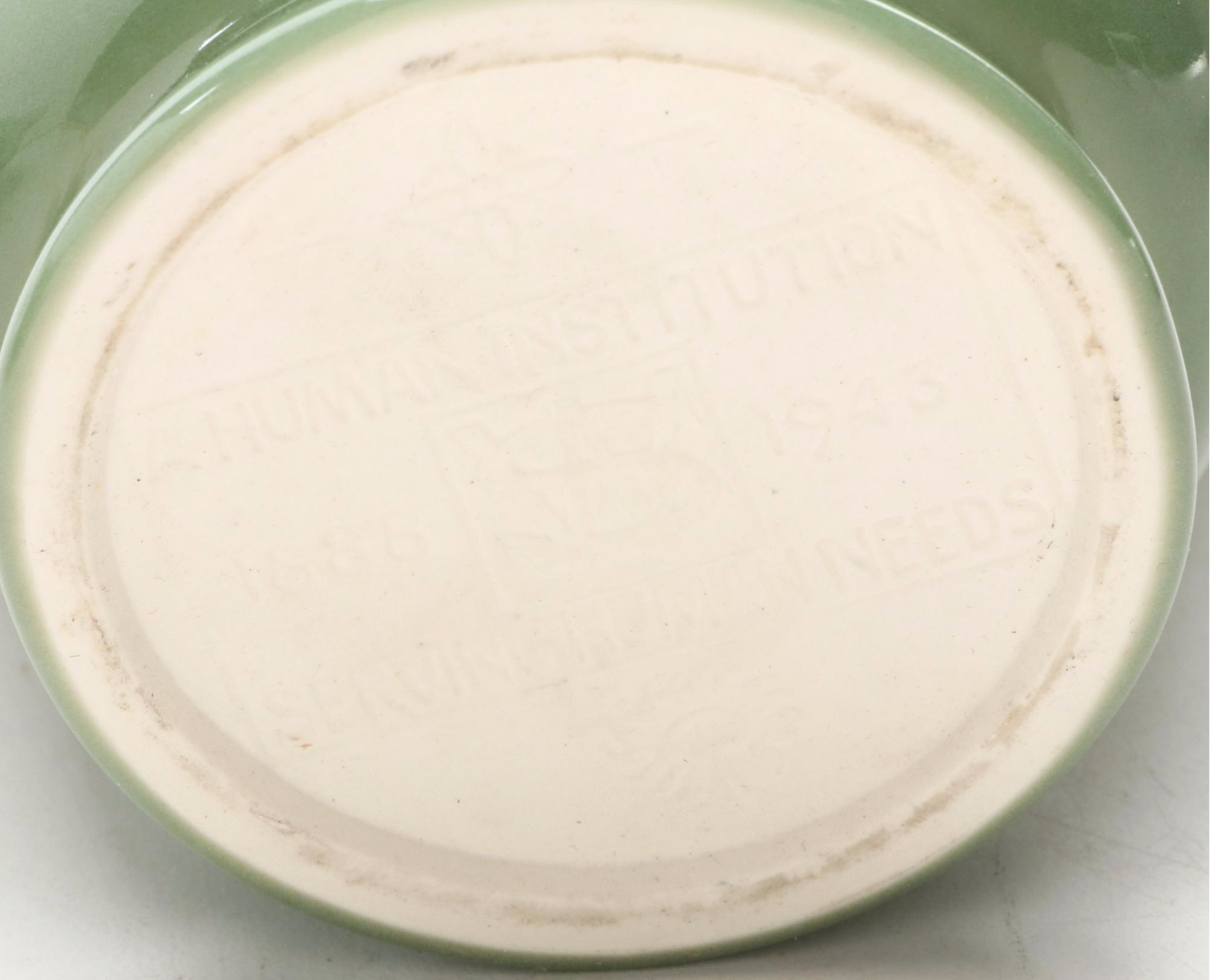 Rookwood Pottery Green Glazed Ceramic Vase and Bowl, Mid-20th Century