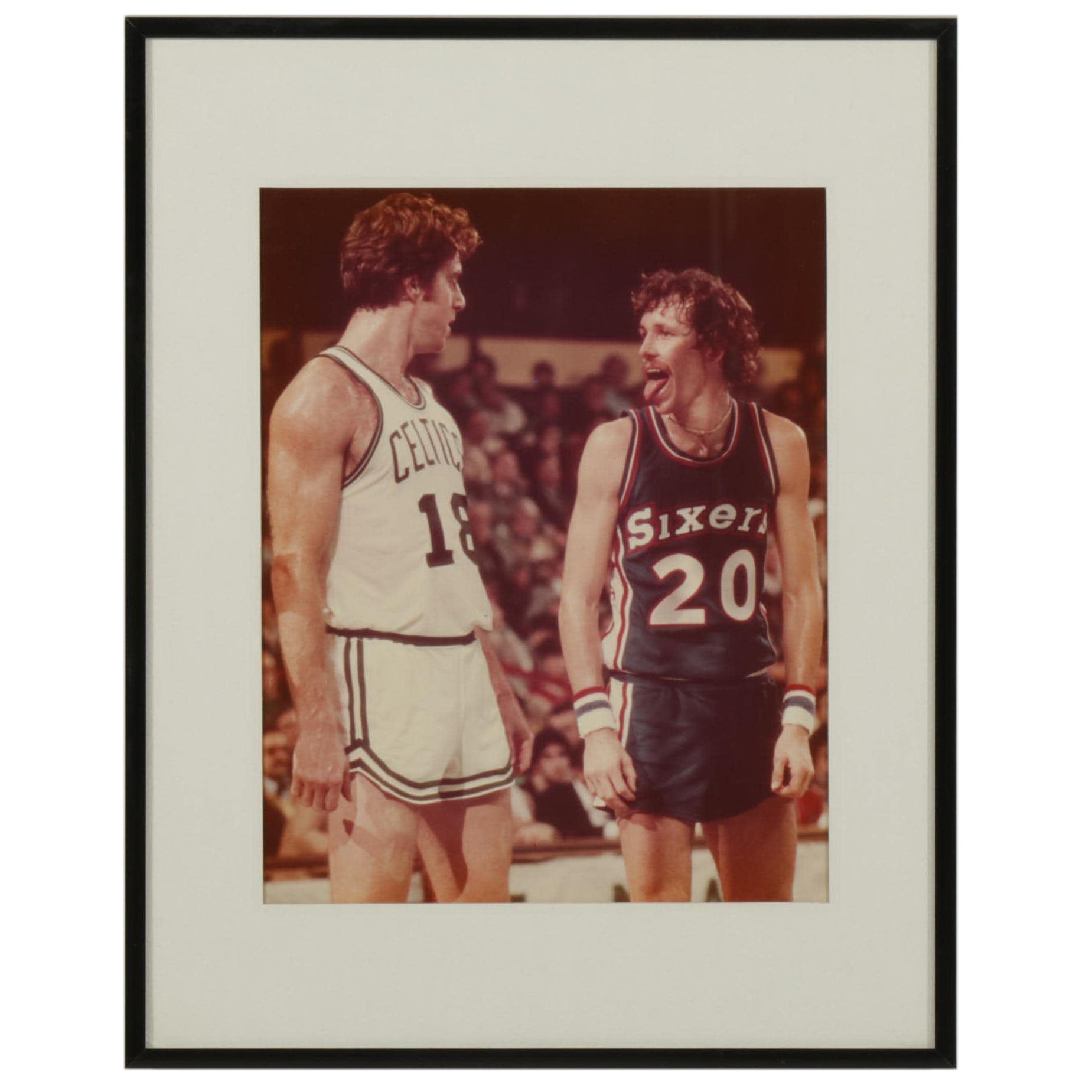 NBA Dave Cowens Celtics and Doug Collins 76ers Photograph, 1970s
