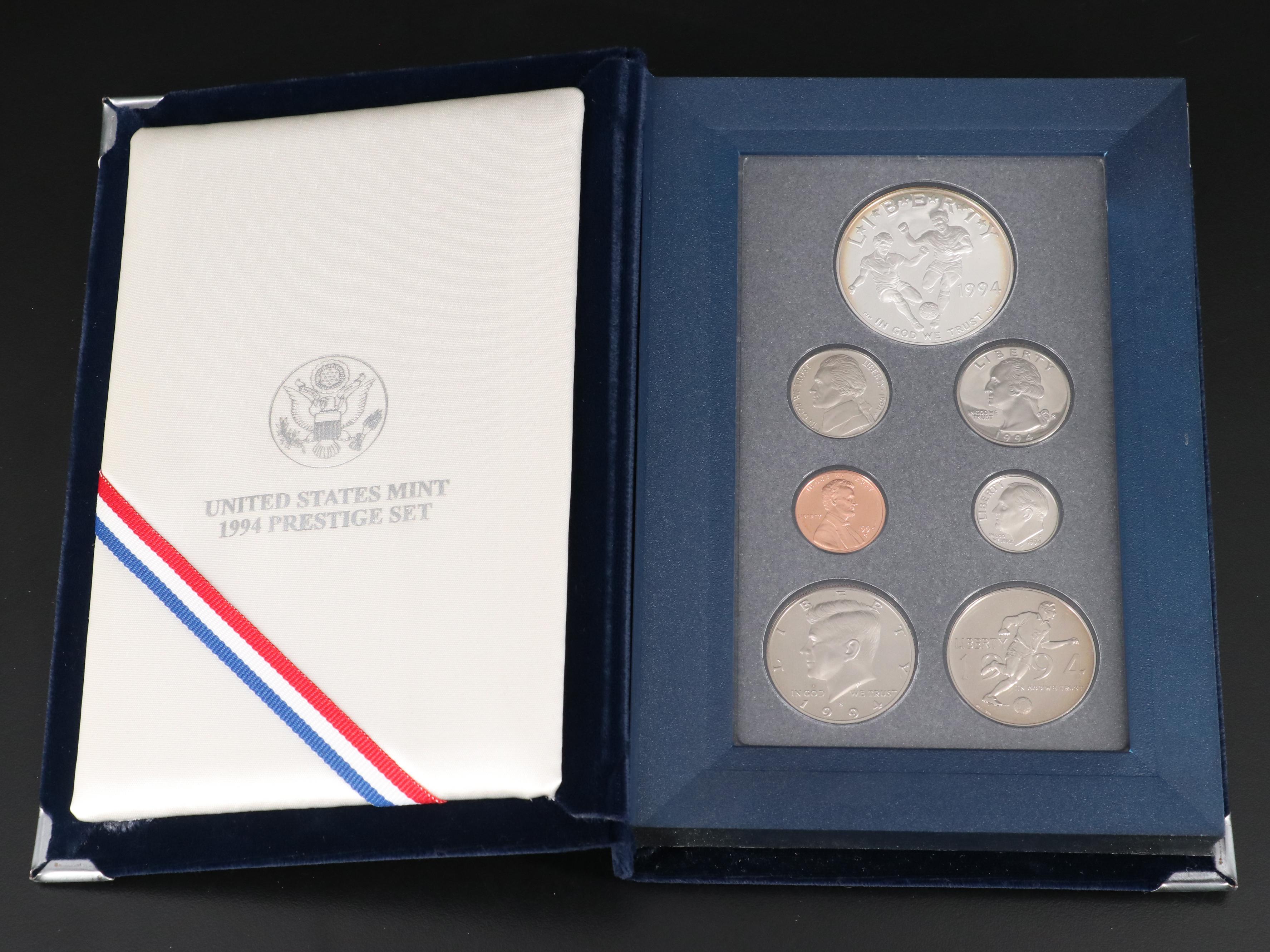 1994 and 1997 U.S. Mint Prestige Proof Sets