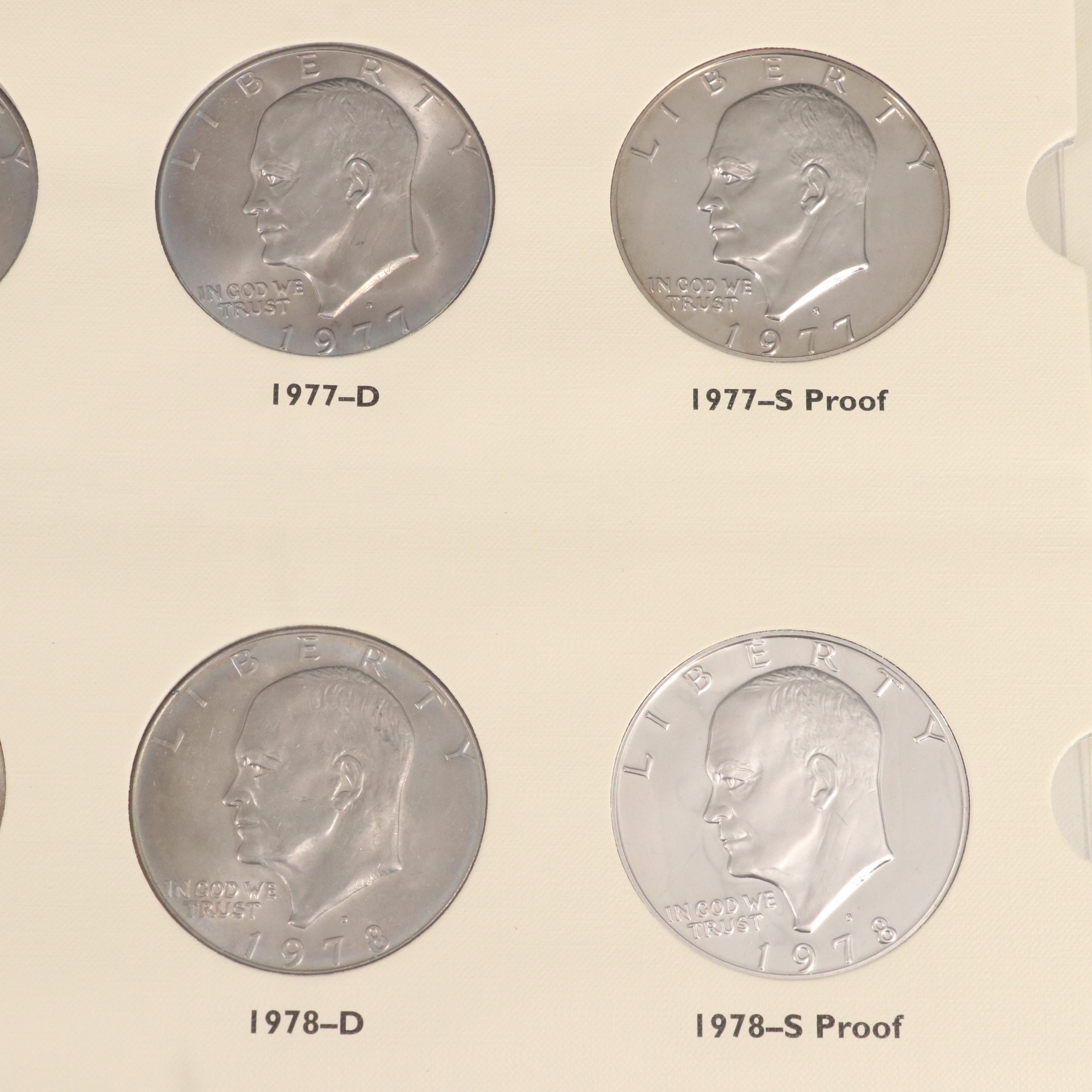 Complete Eisenhower Dollar Set, 1971-1978