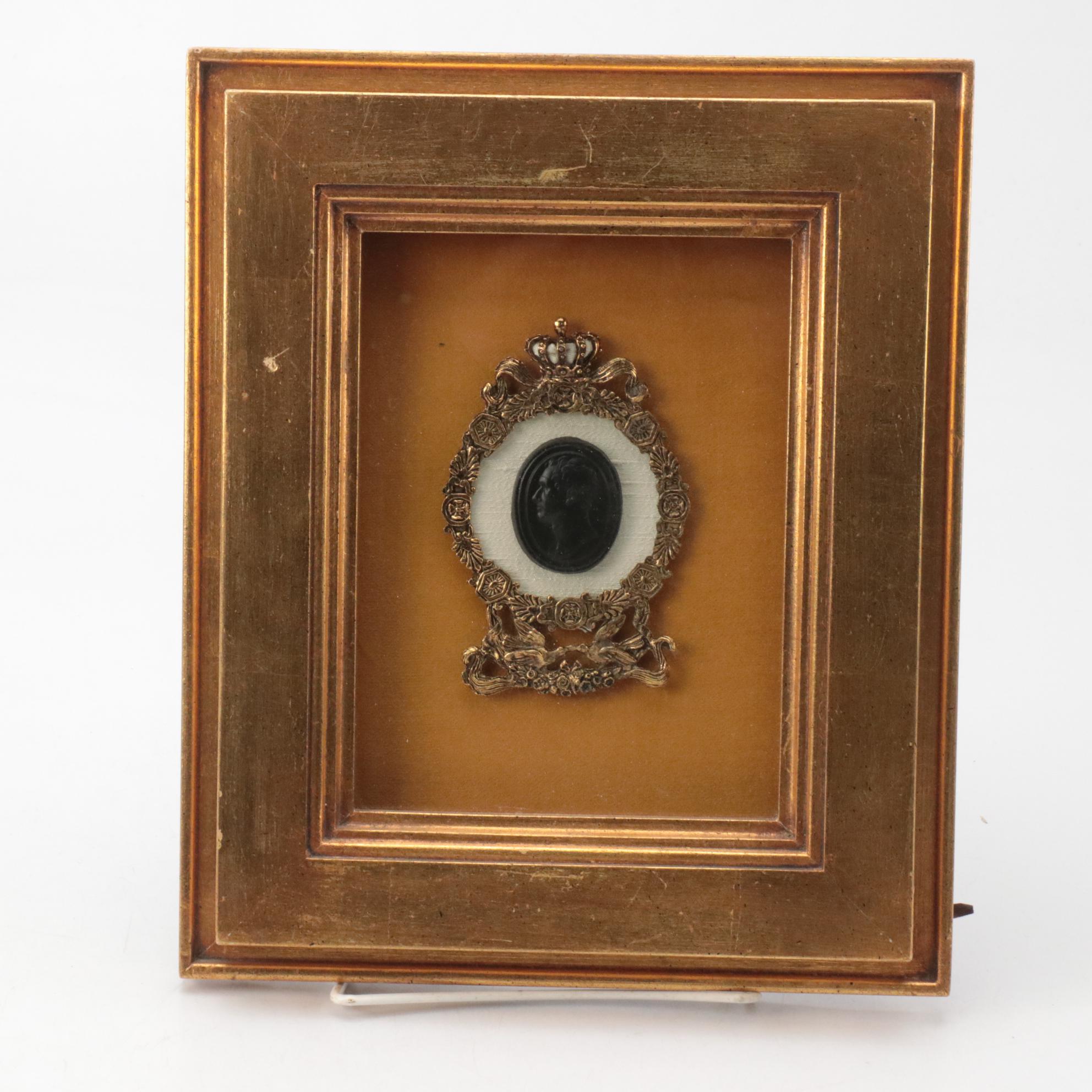 Grecian Urn Style Ceramic Planters with Leaf Motif Metal Clock and More