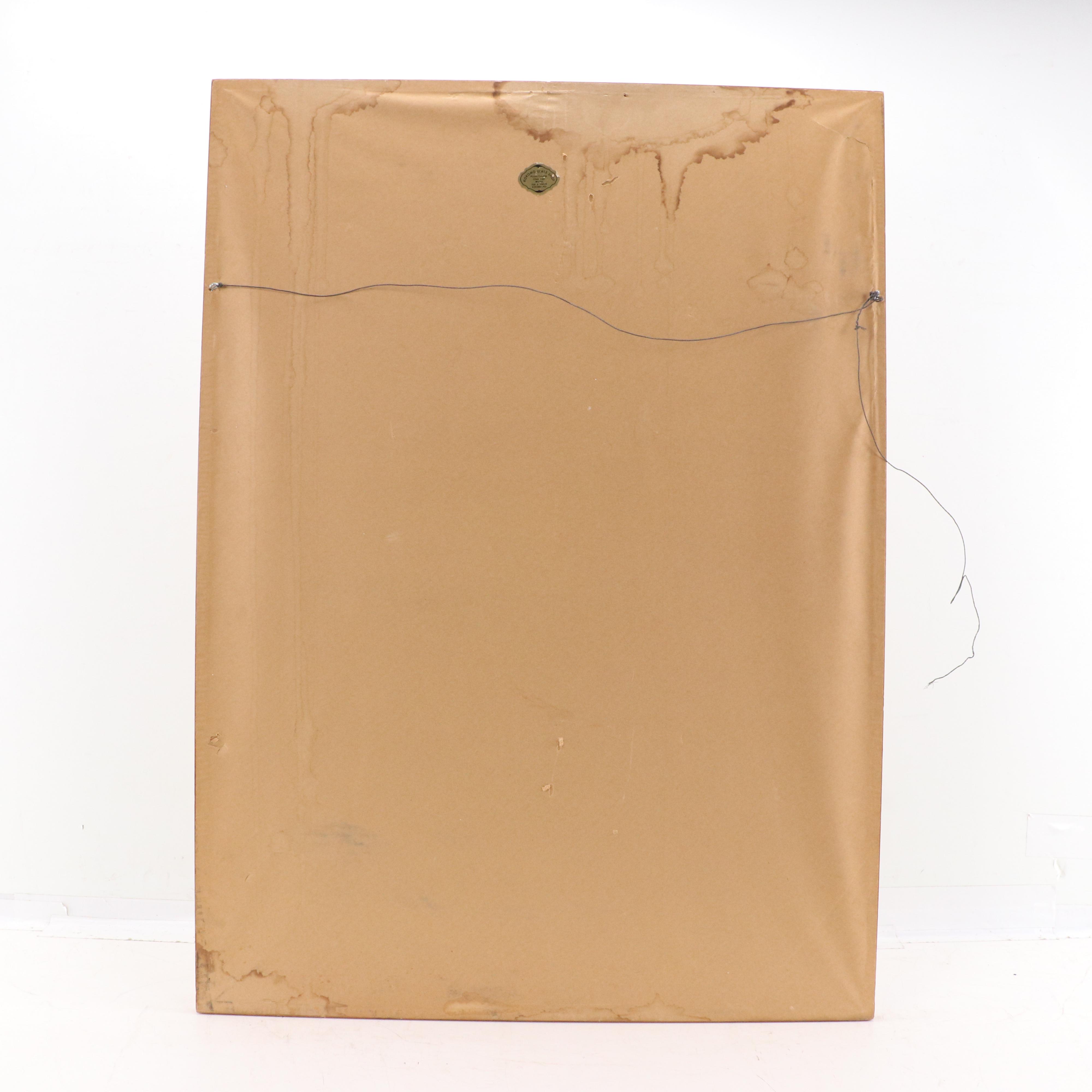 Historical Color Lithograph Map of Indiana, 1954