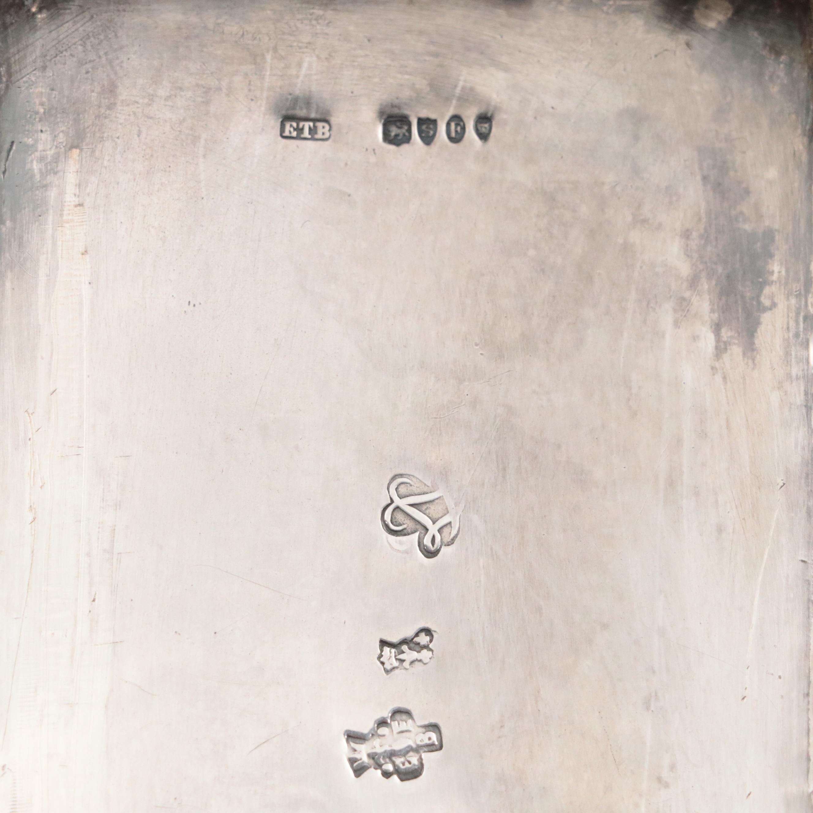 Victorian English Import Repousse Sterling Silver Tea Caddy