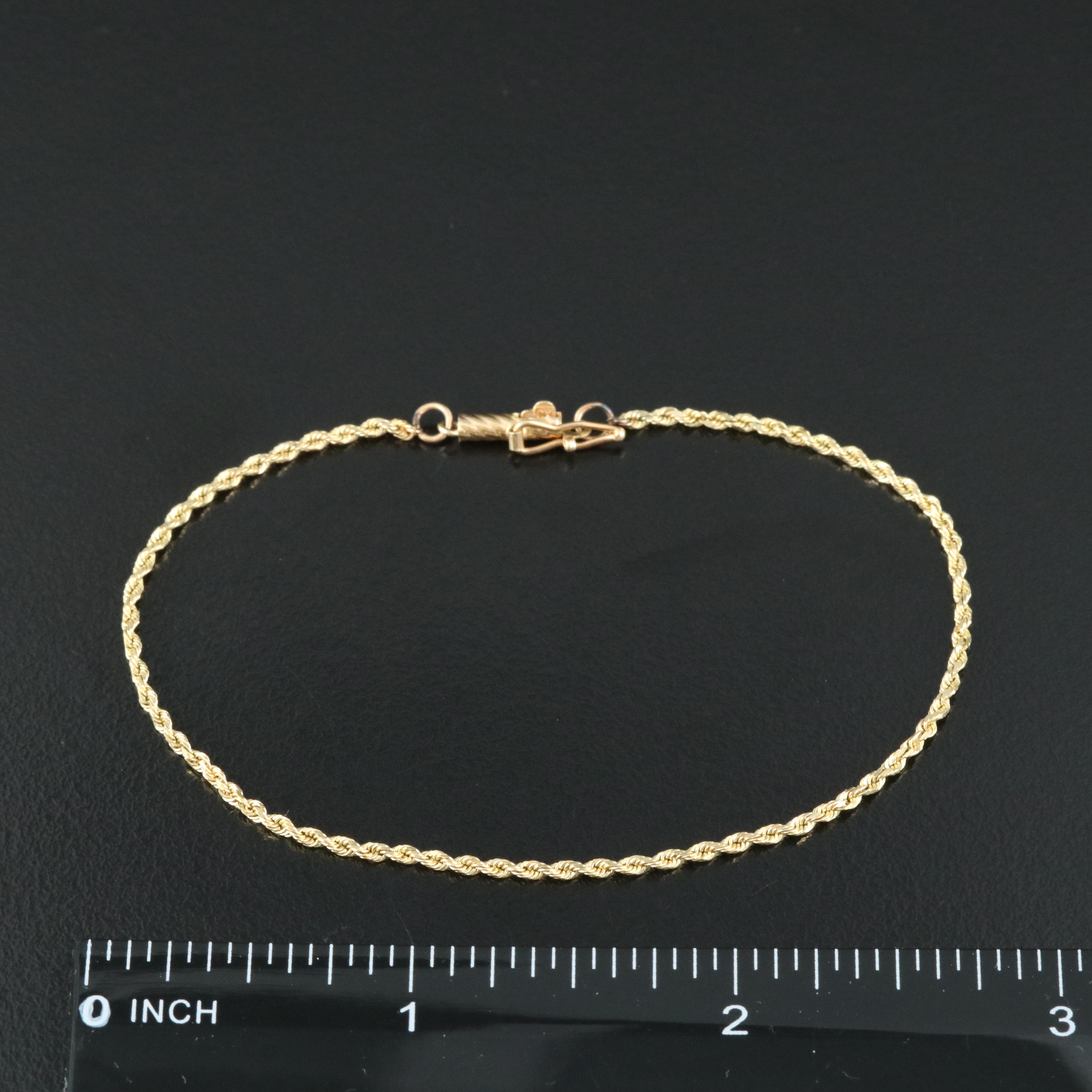 14K Rope Chain Bracelet