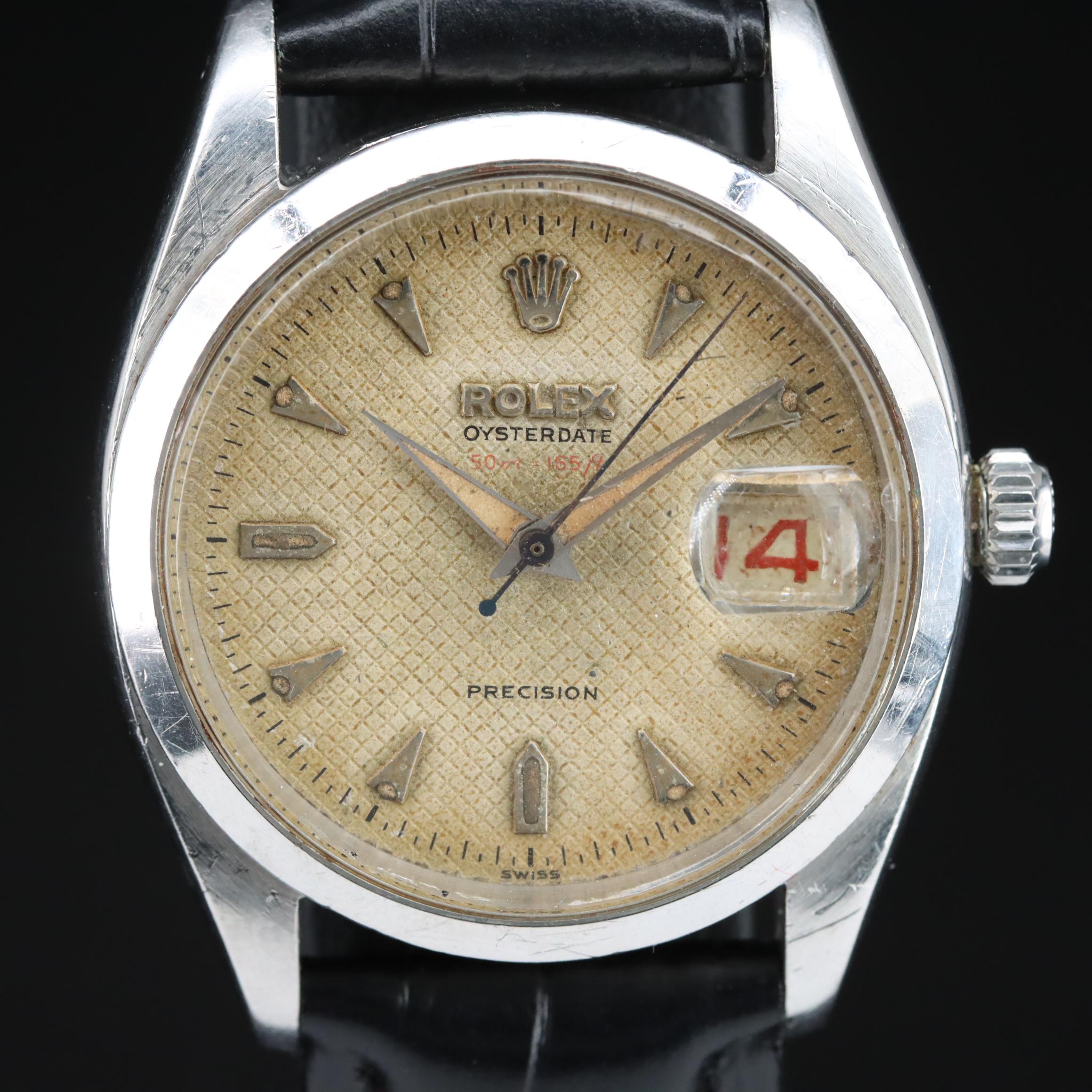 1954 Rolex Oysterdate Precision 50M = 165ft Watch