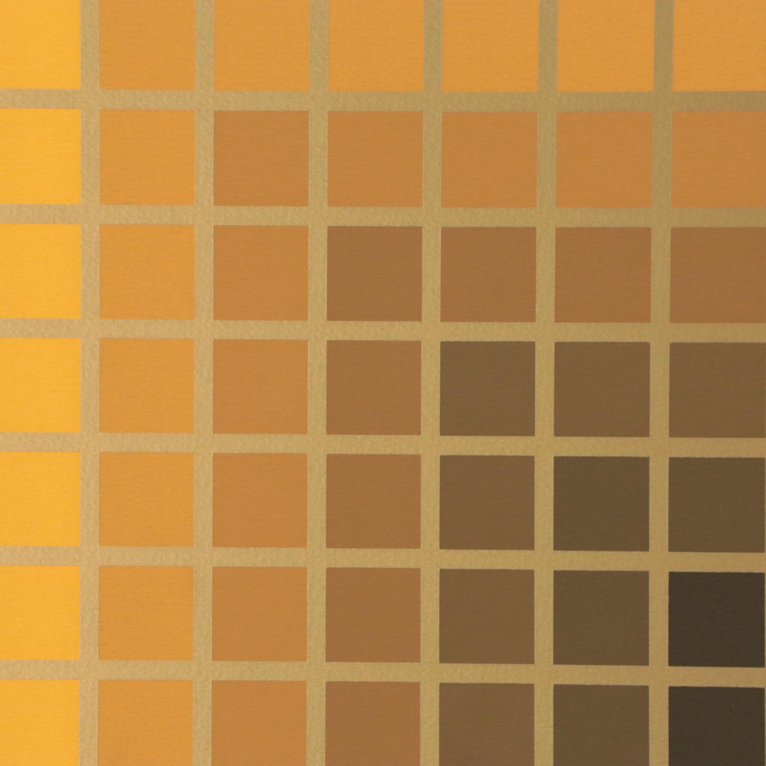 Victor Vasarely Op Art Serigraph "Mexico City," 1982