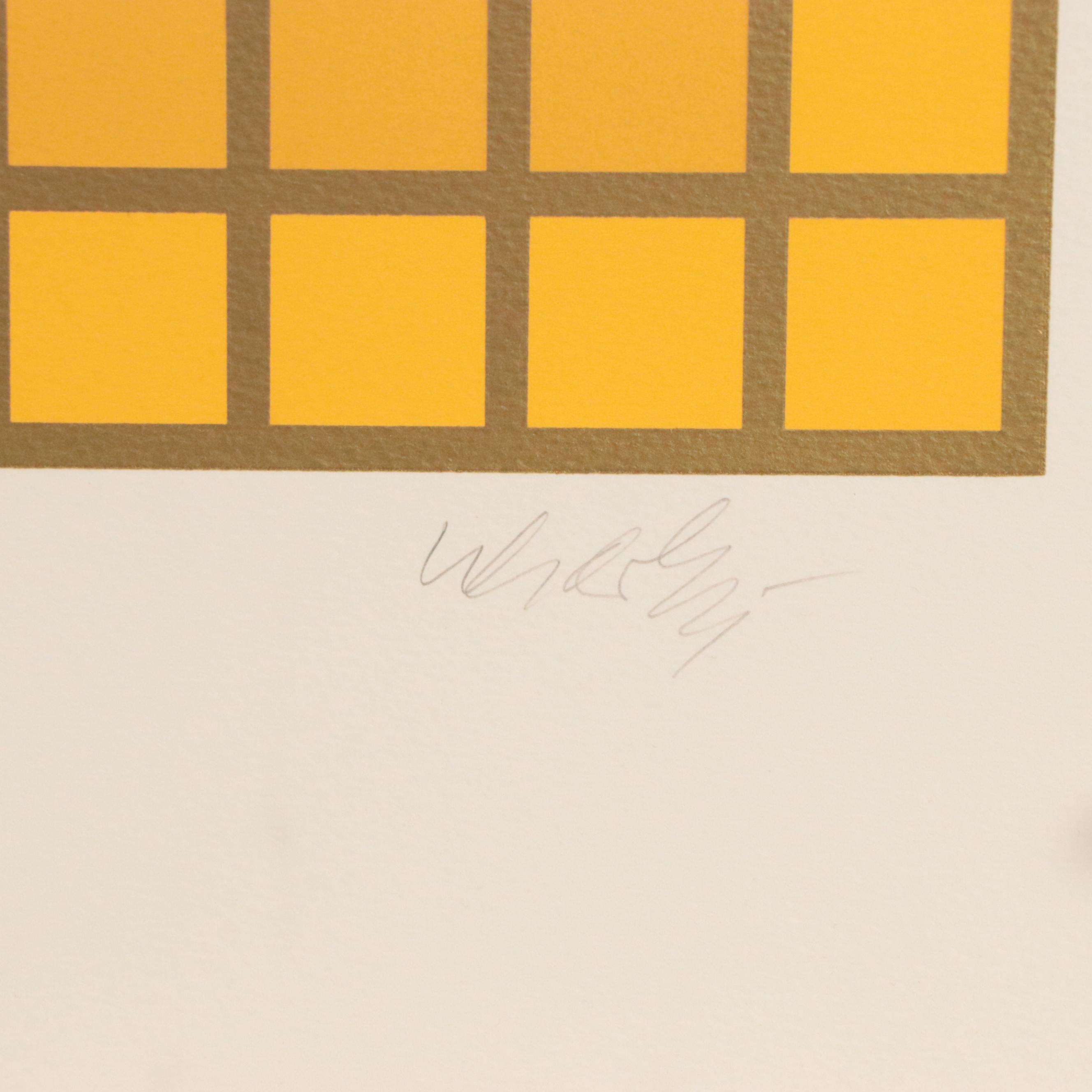 Victor Vasarely Op Art Serigraph "Mexico City," 1982