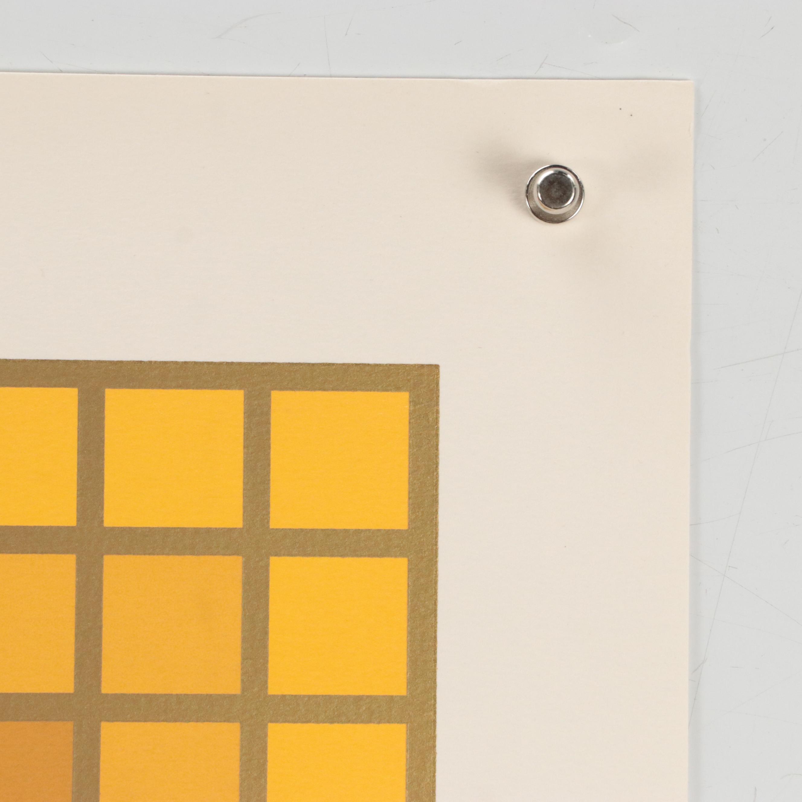 Victor Vasarely Op Art Serigraph "Mexico City," 1982