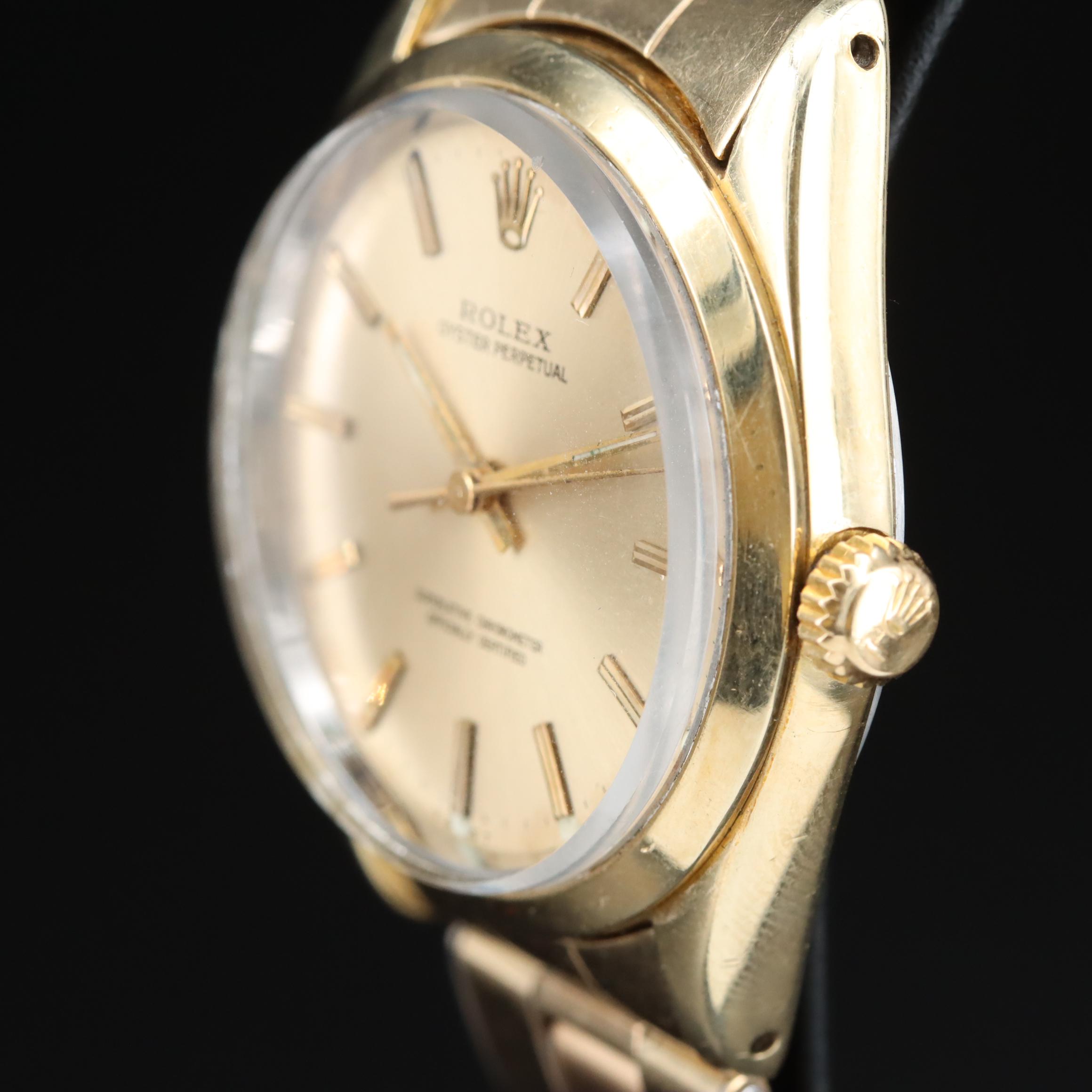 1967 Rolex Oyster Perpetual Gold Shell Watch