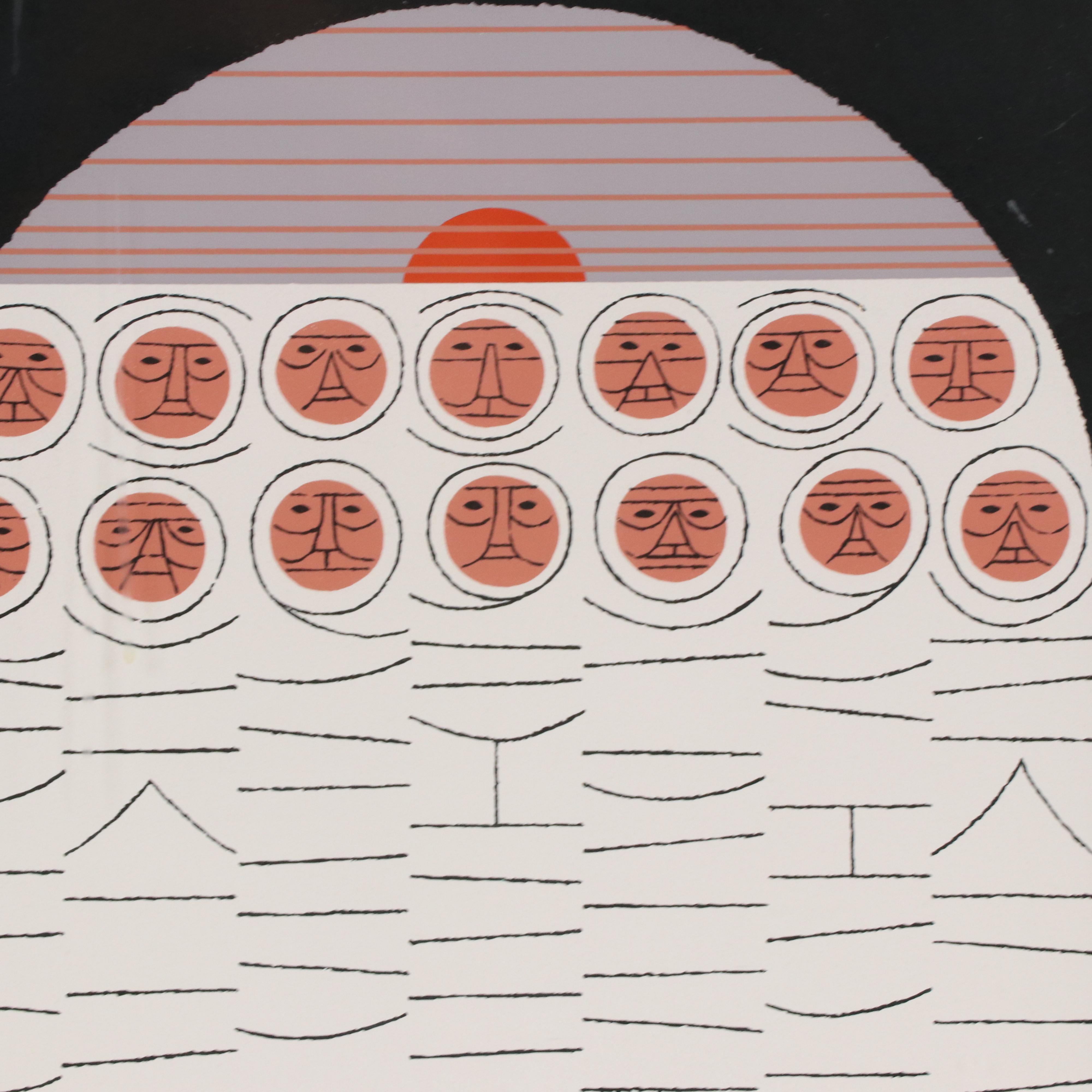 Edie Harper Serigraph "Sonrise"