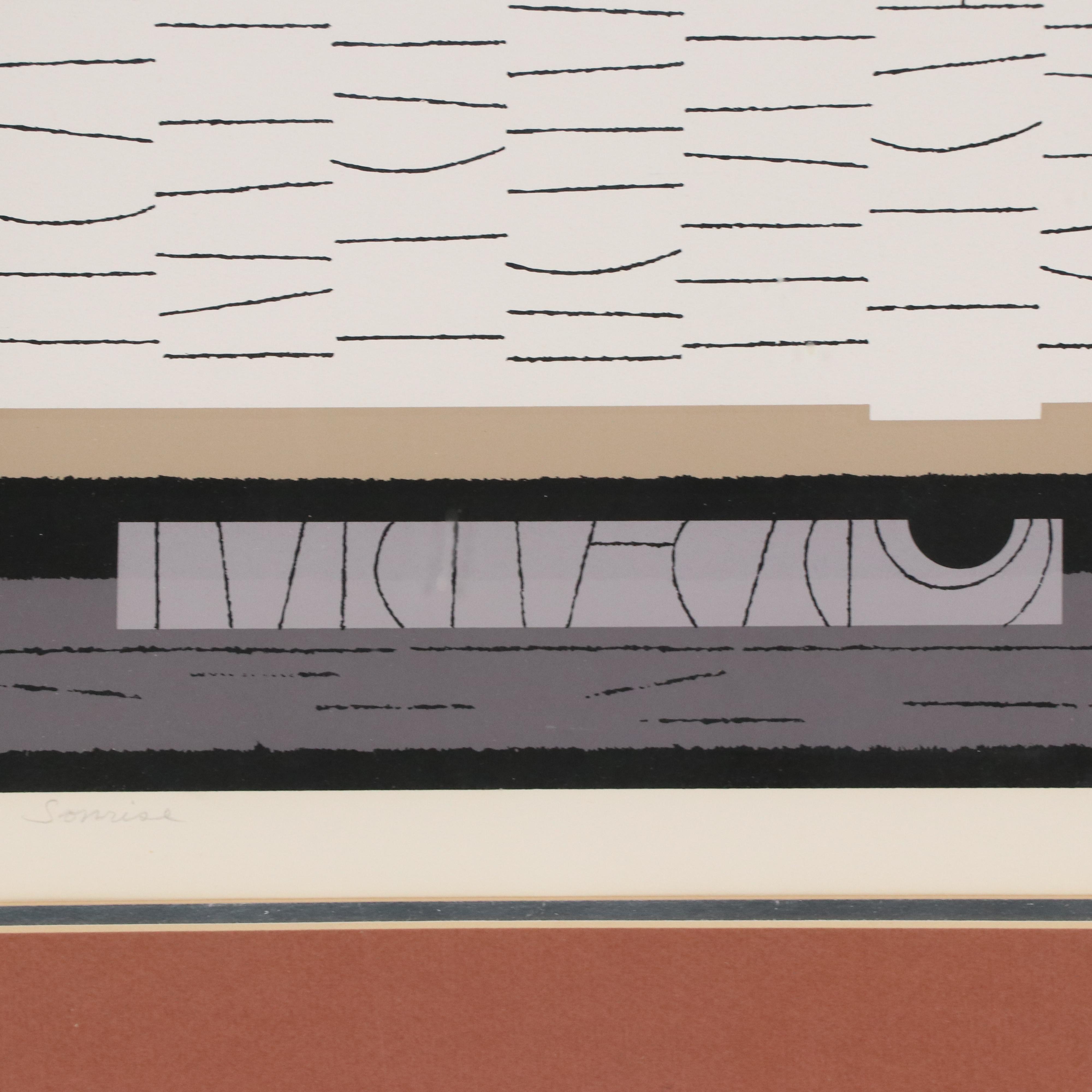 Edie Harper Serigraph "Sonrise"