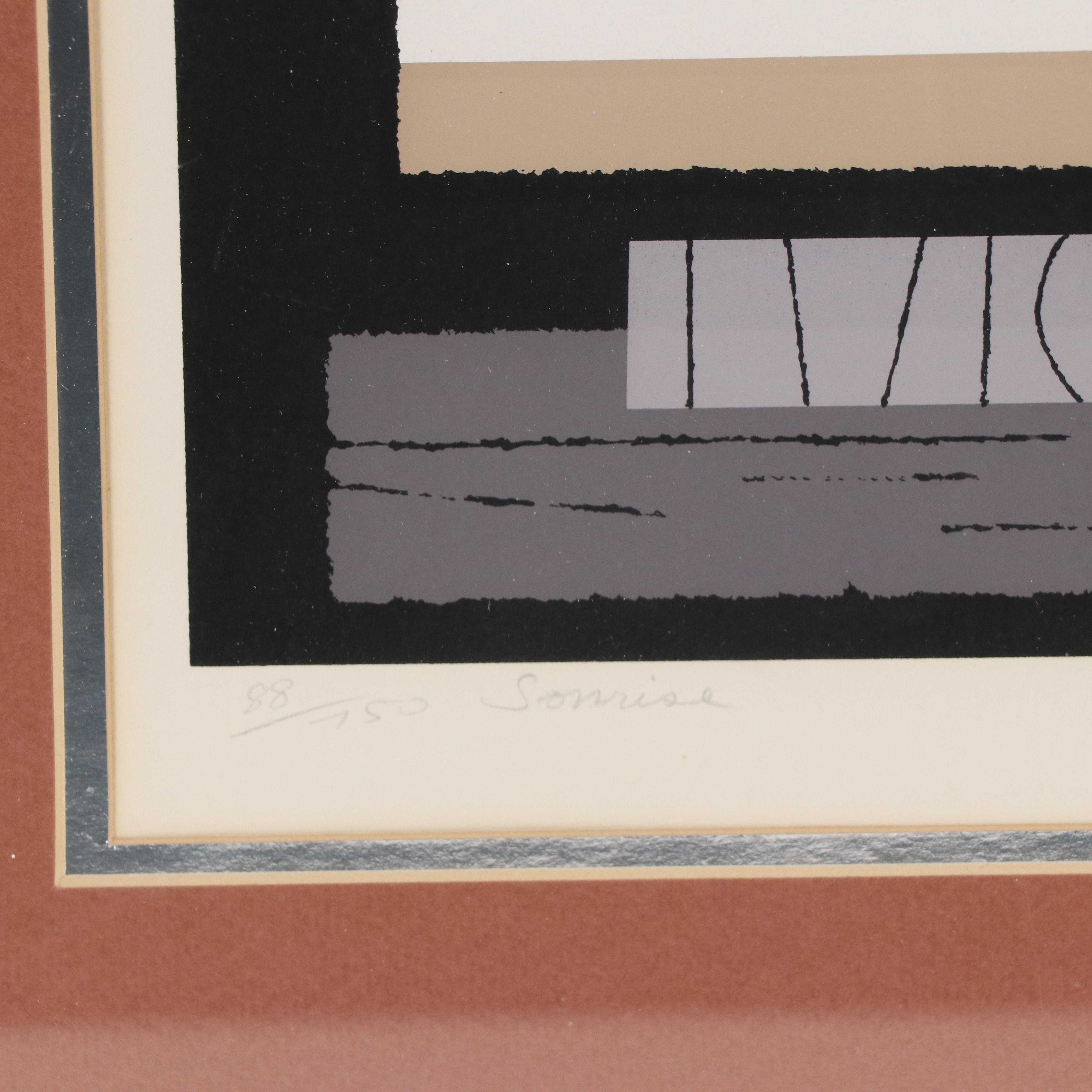 Edie Harper Serigraph "Sonrise"