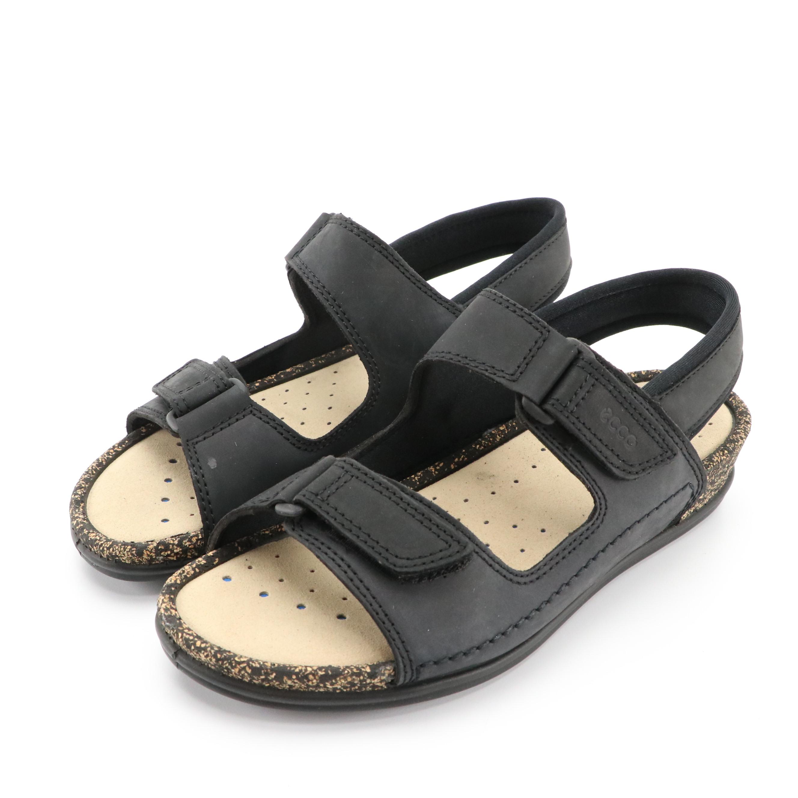 ECCO® Leather Cosmo II Sandals with Boxes