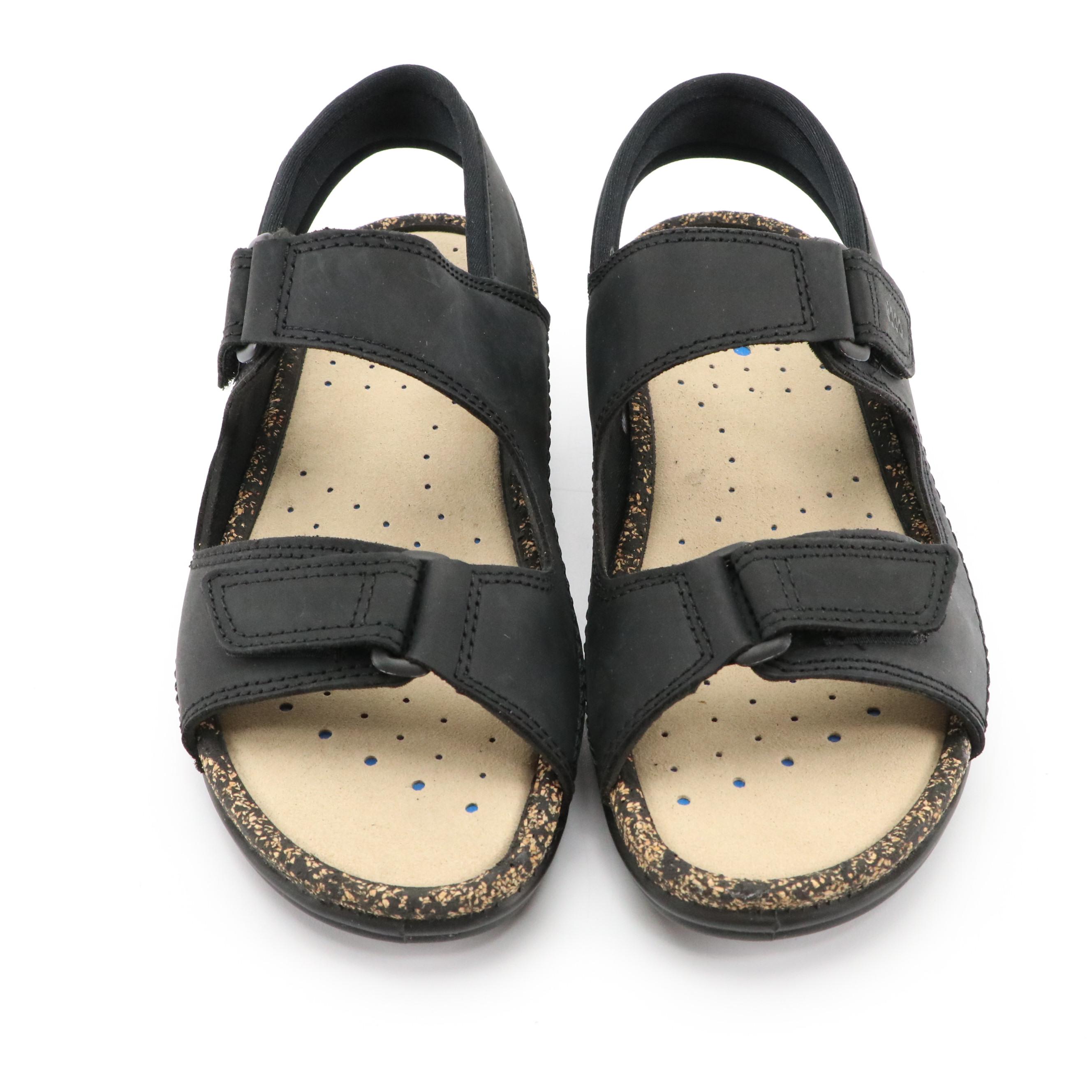 ECCO® Leather Cosmo II Sandals with Boxes