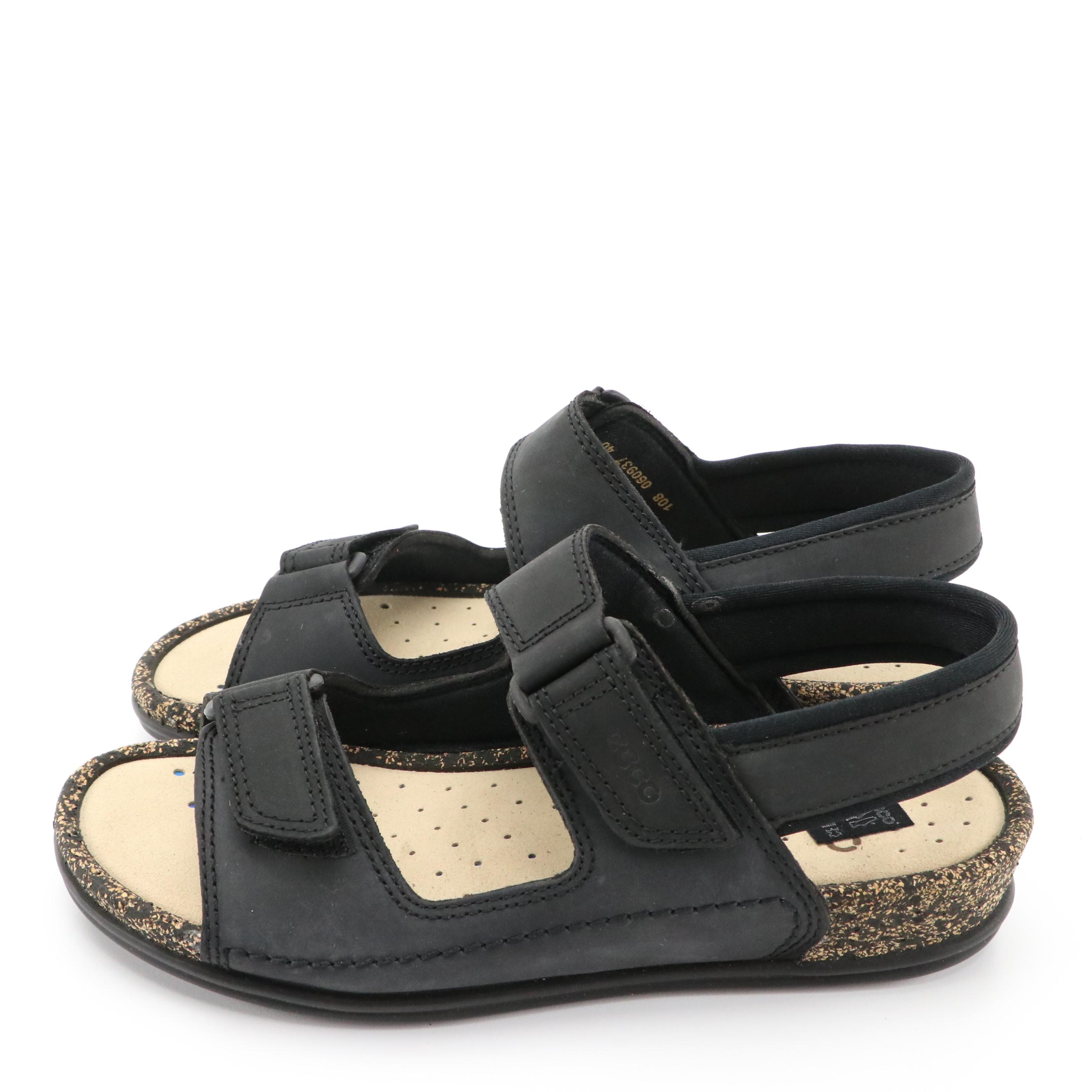 ECCO® Leather Cosmo II Sandals with Boxes