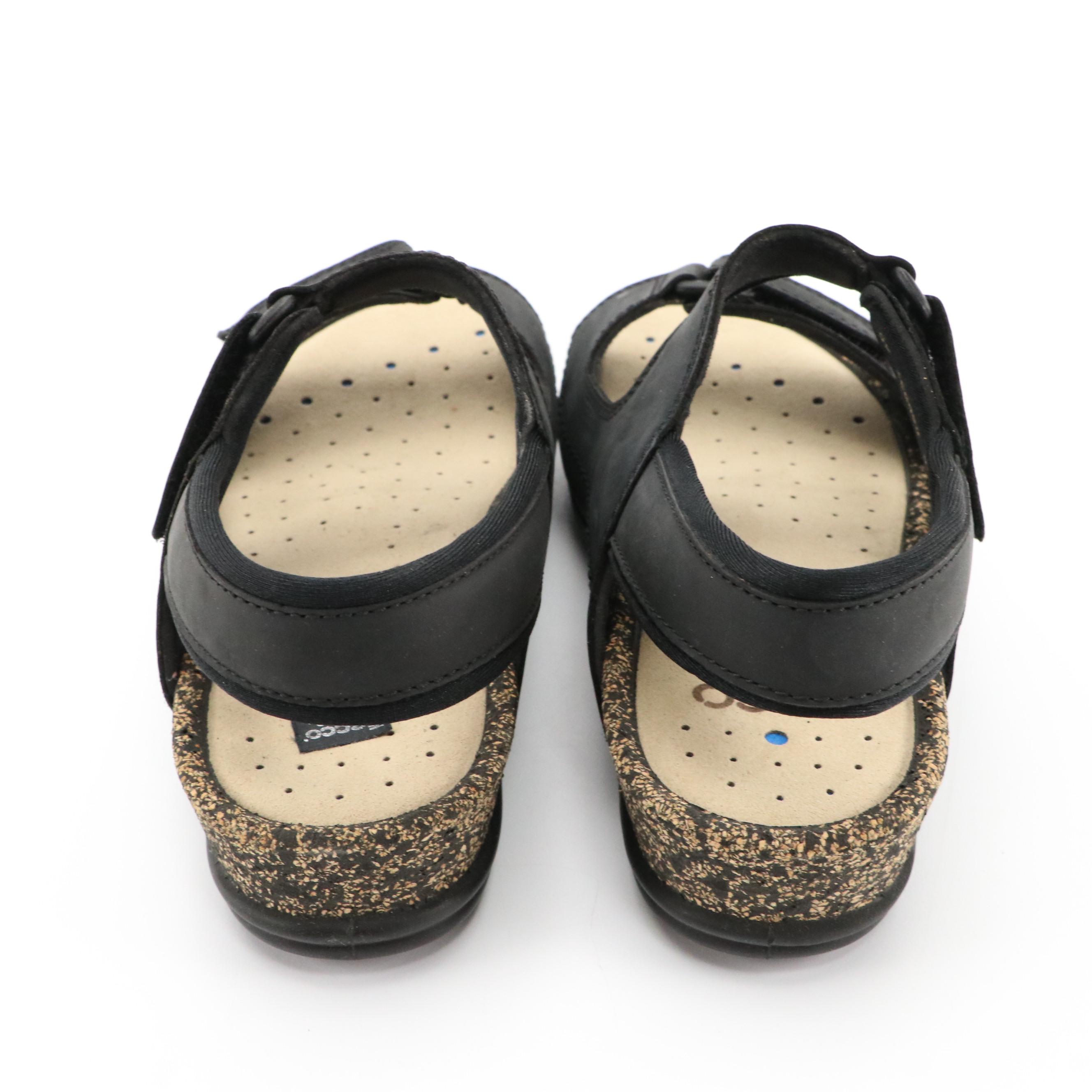 ECCO® Leather Cosmo II Sandals with Boxes