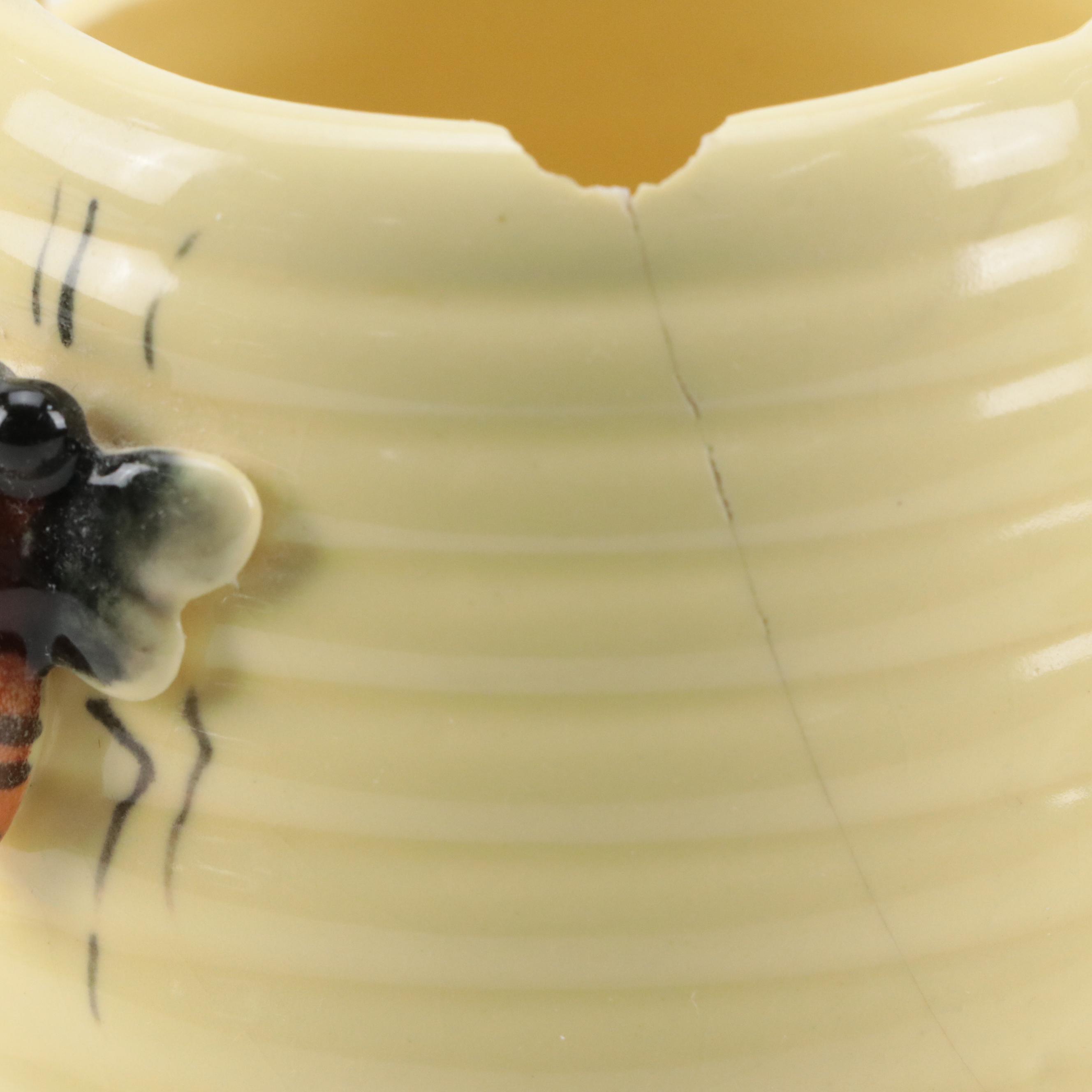 Beehive Honey Pots with Beeswax Candles