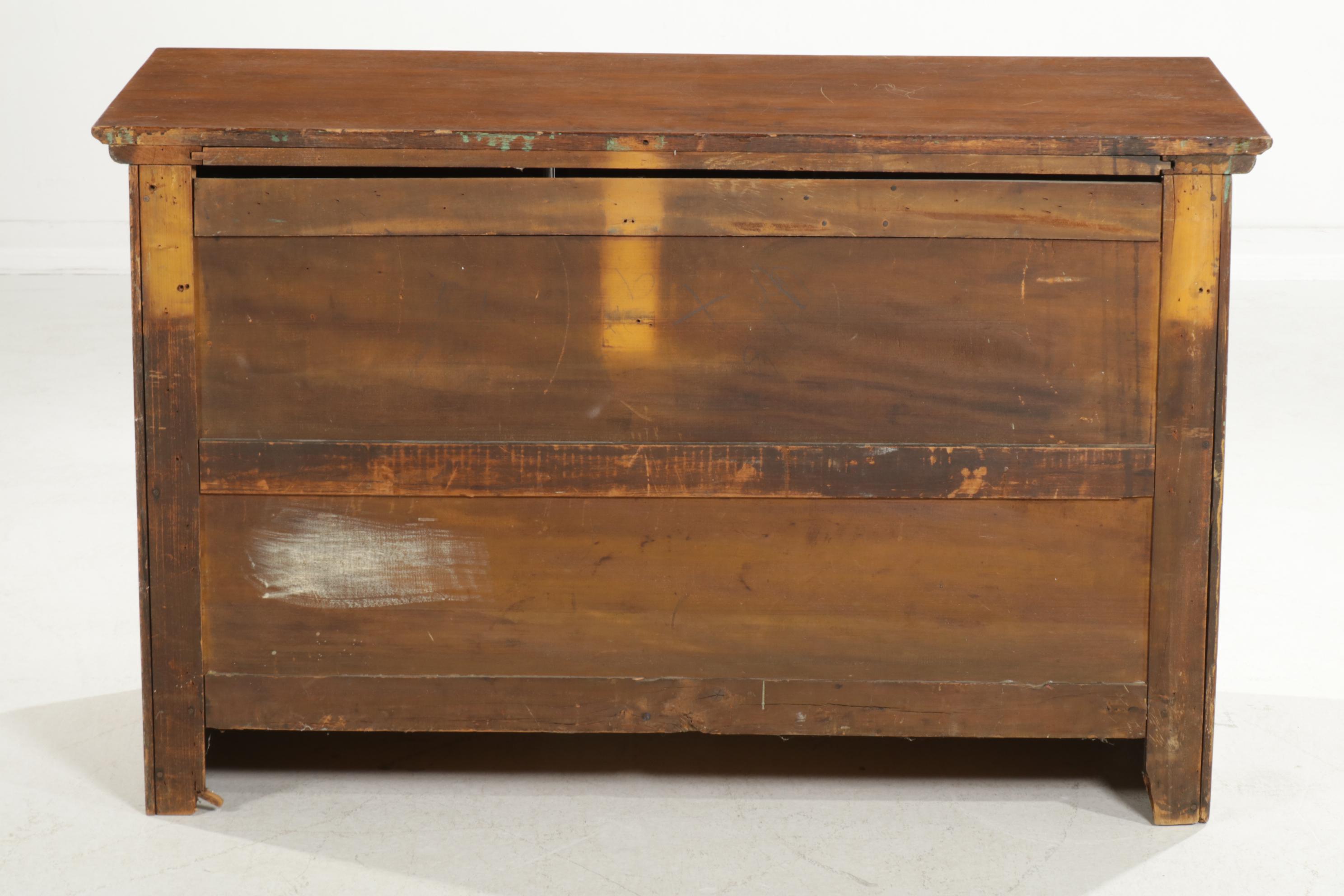 Late Victorian Oak Five-Drawer Chest, Circa 1900
