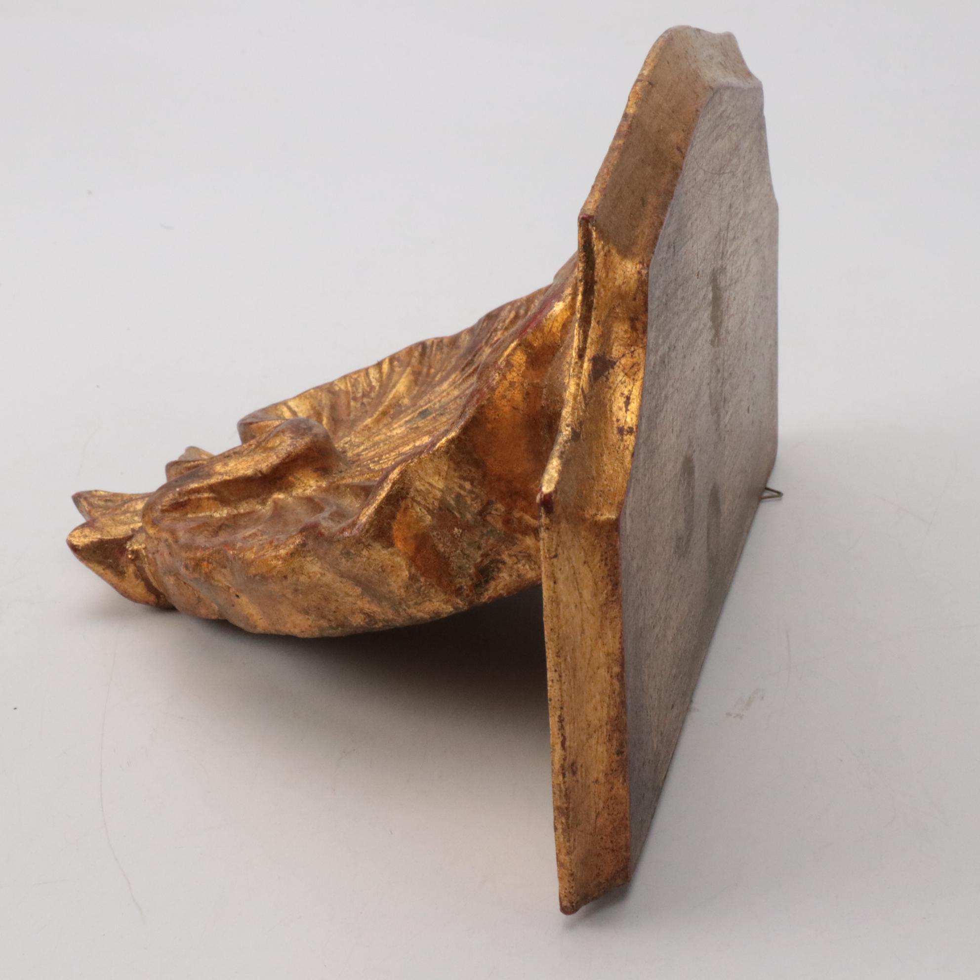 Neoclassical Wall Shelves  with Candlescones, Figurines and Other Decor