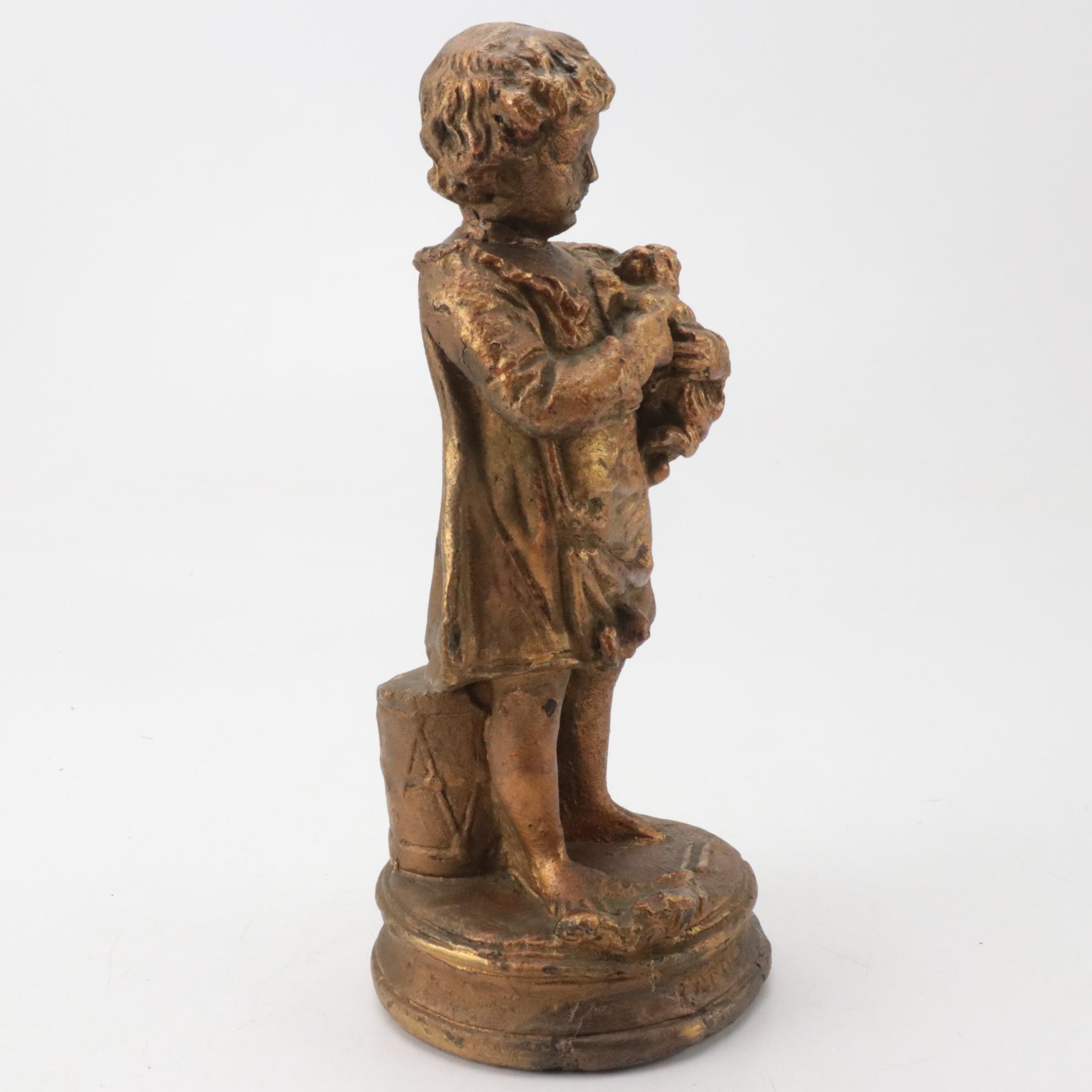 Neoclassical Wall Shelves  with Candlescones, Figurines and Other Decor