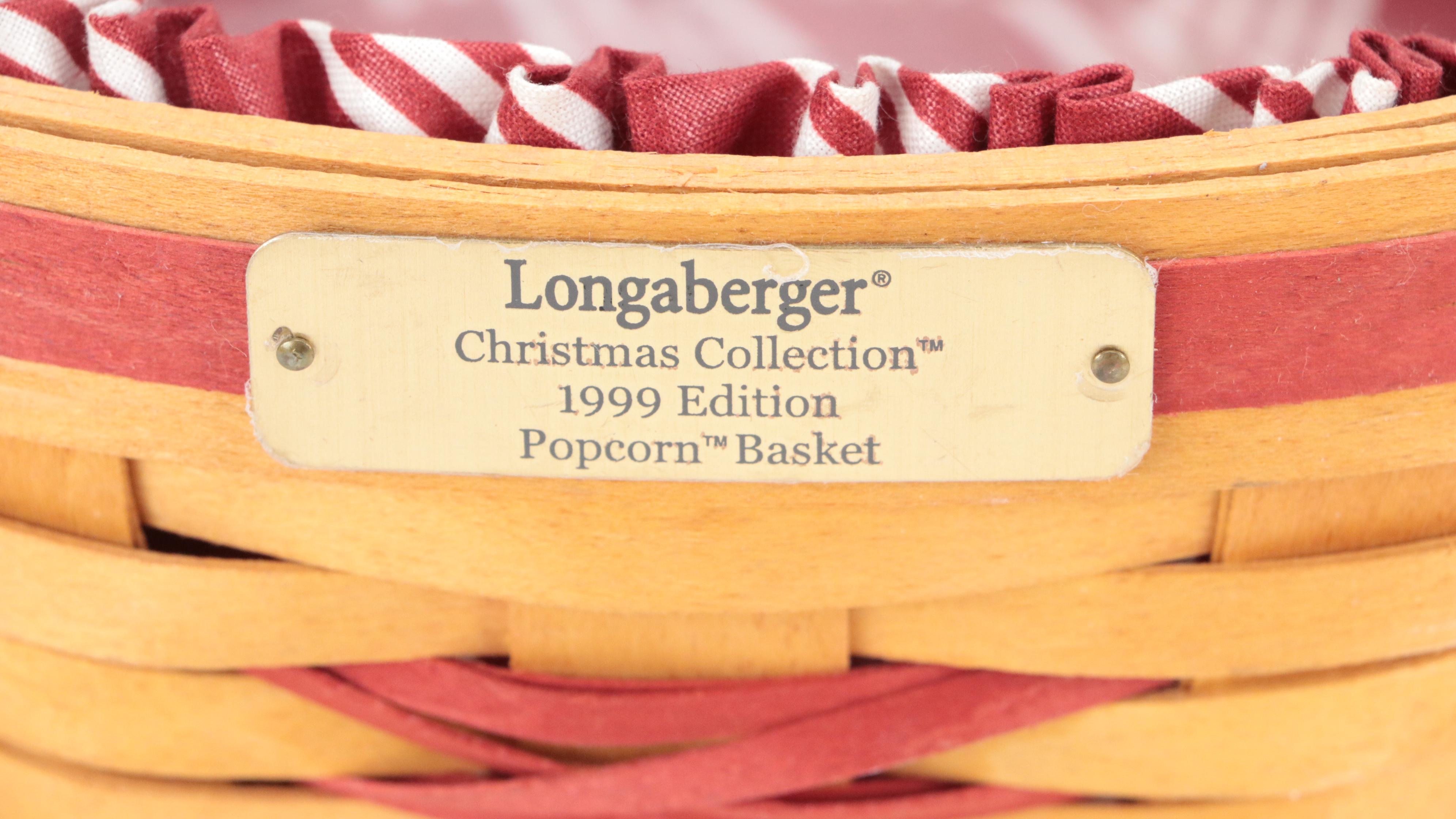 Longaberger Basket Collection Including a 2001 Christmas Shining Star Basket