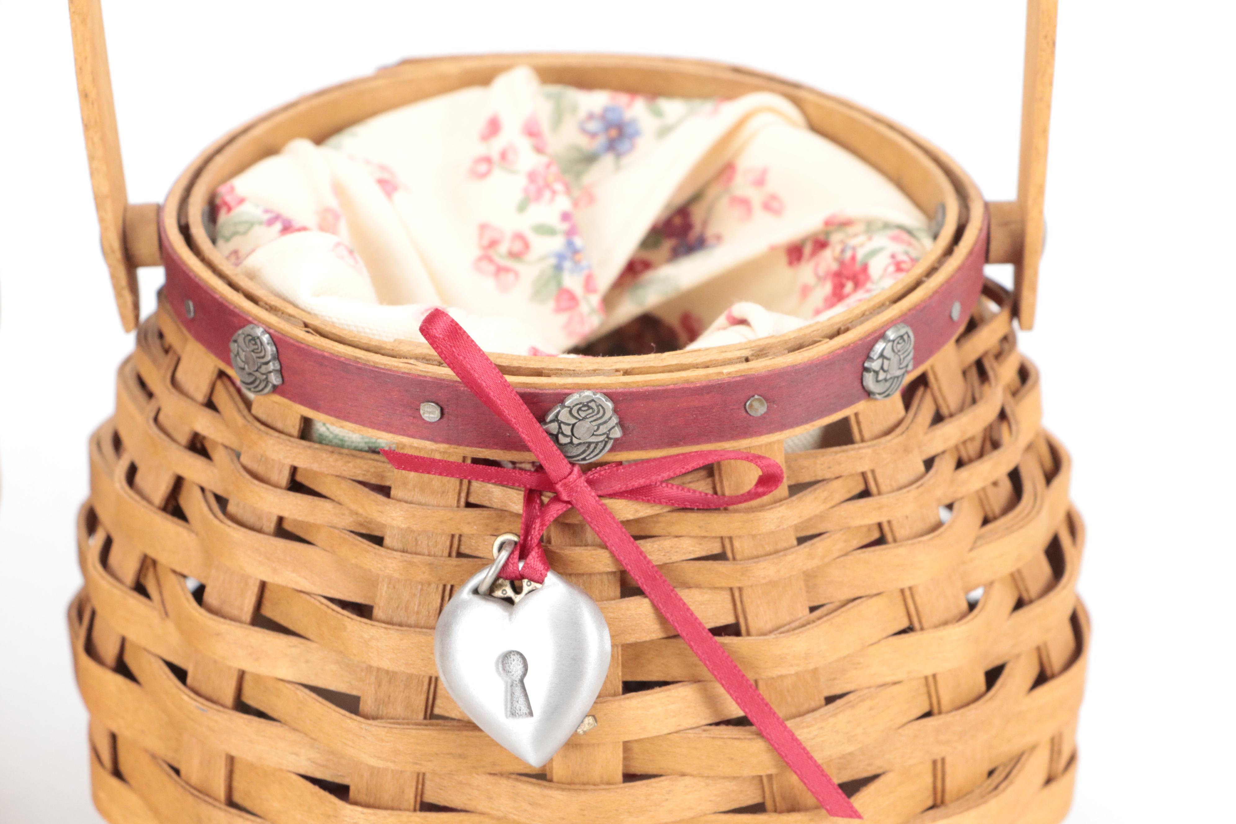 Longaberger Basket Collection Including a 2001 Christmas Shining Star Basket